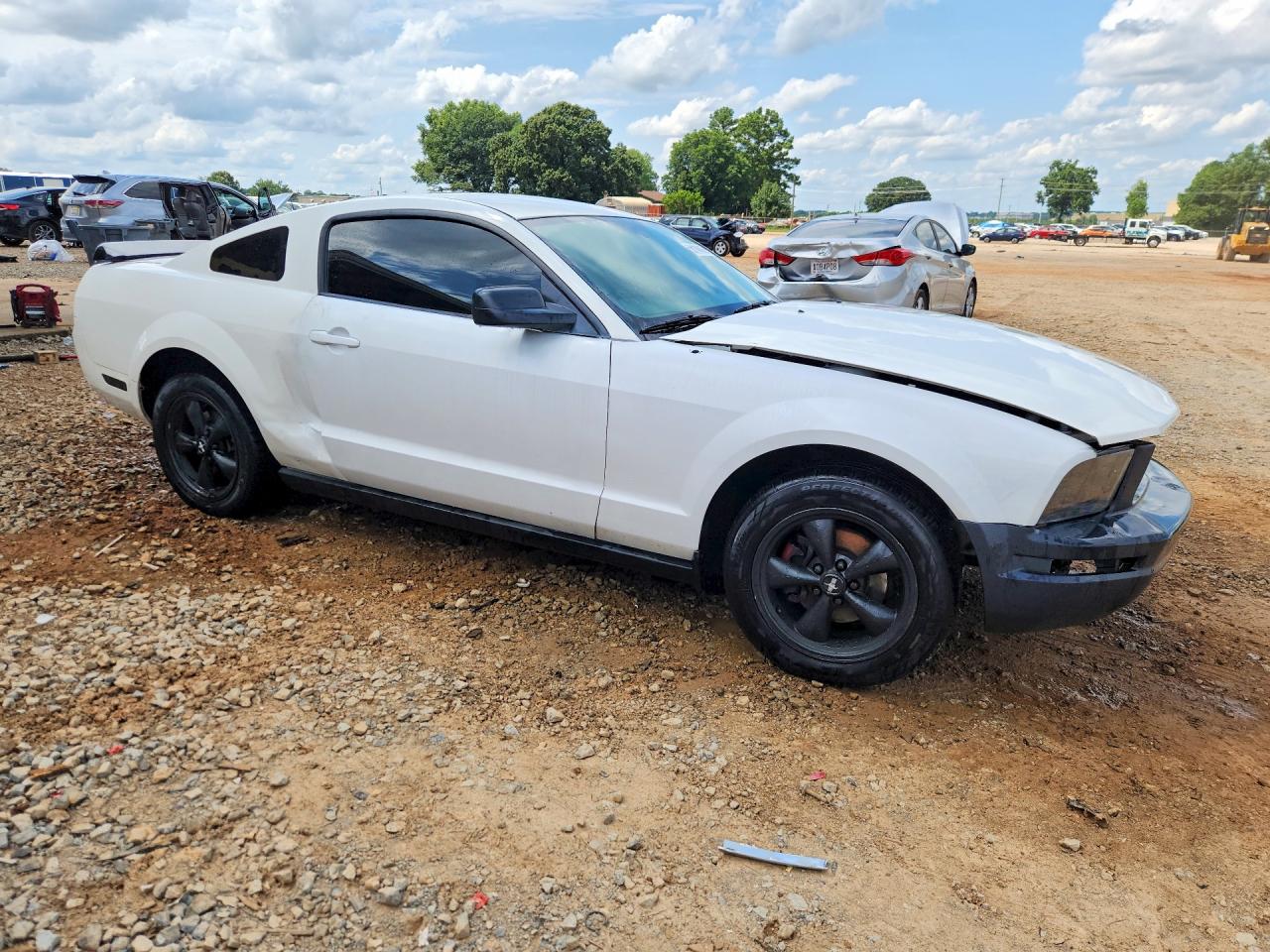 2006 Ford Mustang White vin: 1ZVFT80N265250845