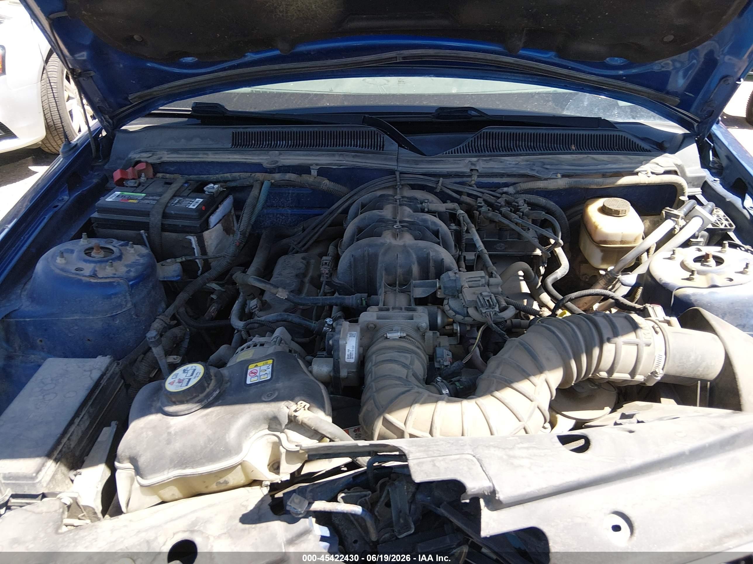 2007 Ford Mustang V6 Deluxe/v6 Premium Blue vin: 1ZVFT80N275255318