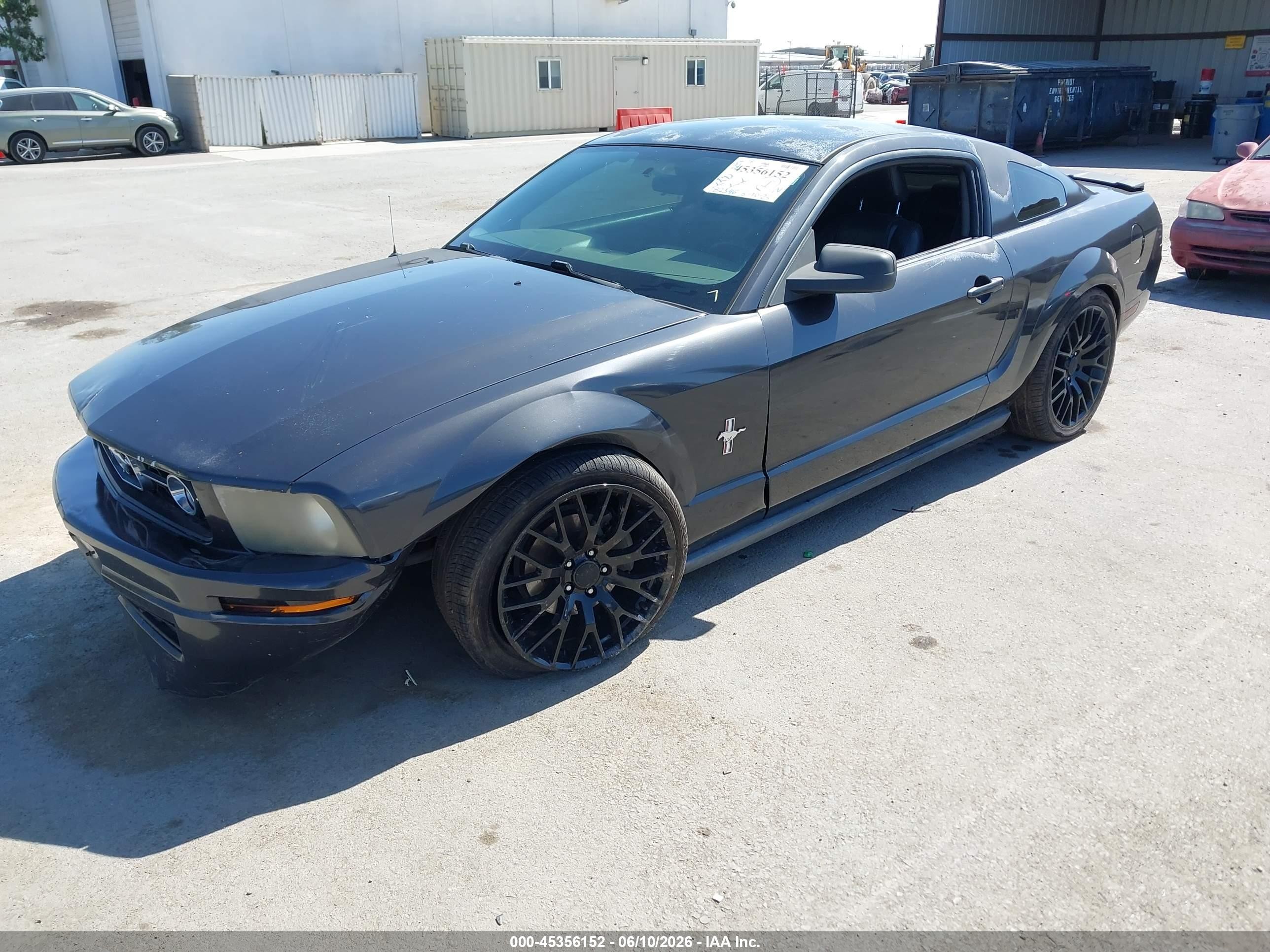 2007 Ford Mustang V6 Deluxe/v6 Premium Gray vin: 1ZVFT80N275283989