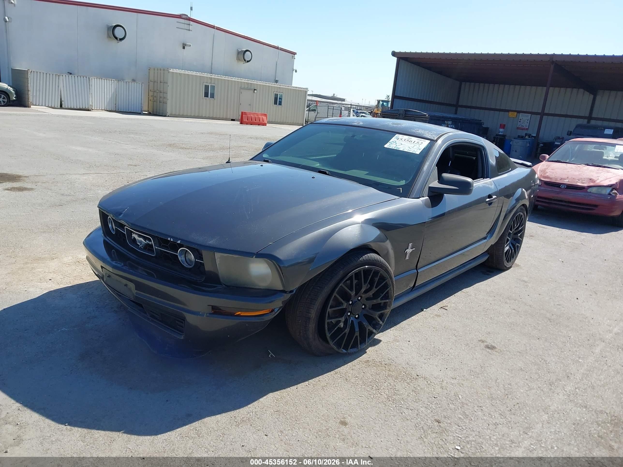 2007 Ford Mustang V6 Deluxe/v6 Premium Gray vin: 1ZVFT80N275283989