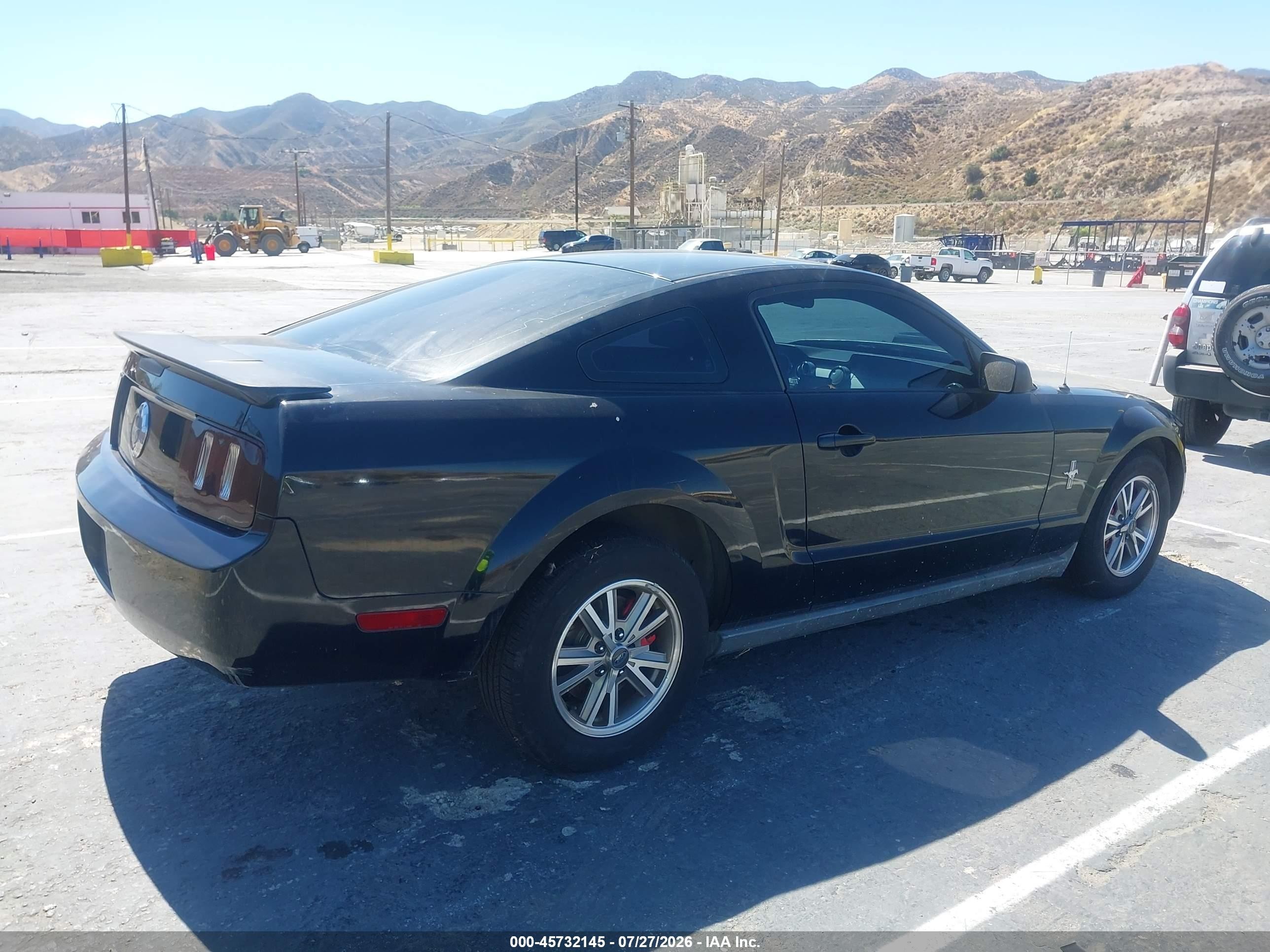 2007 Ford Mustang V6 Deluxe/v6 Premium Black vin: 1ZVFT80N275319969