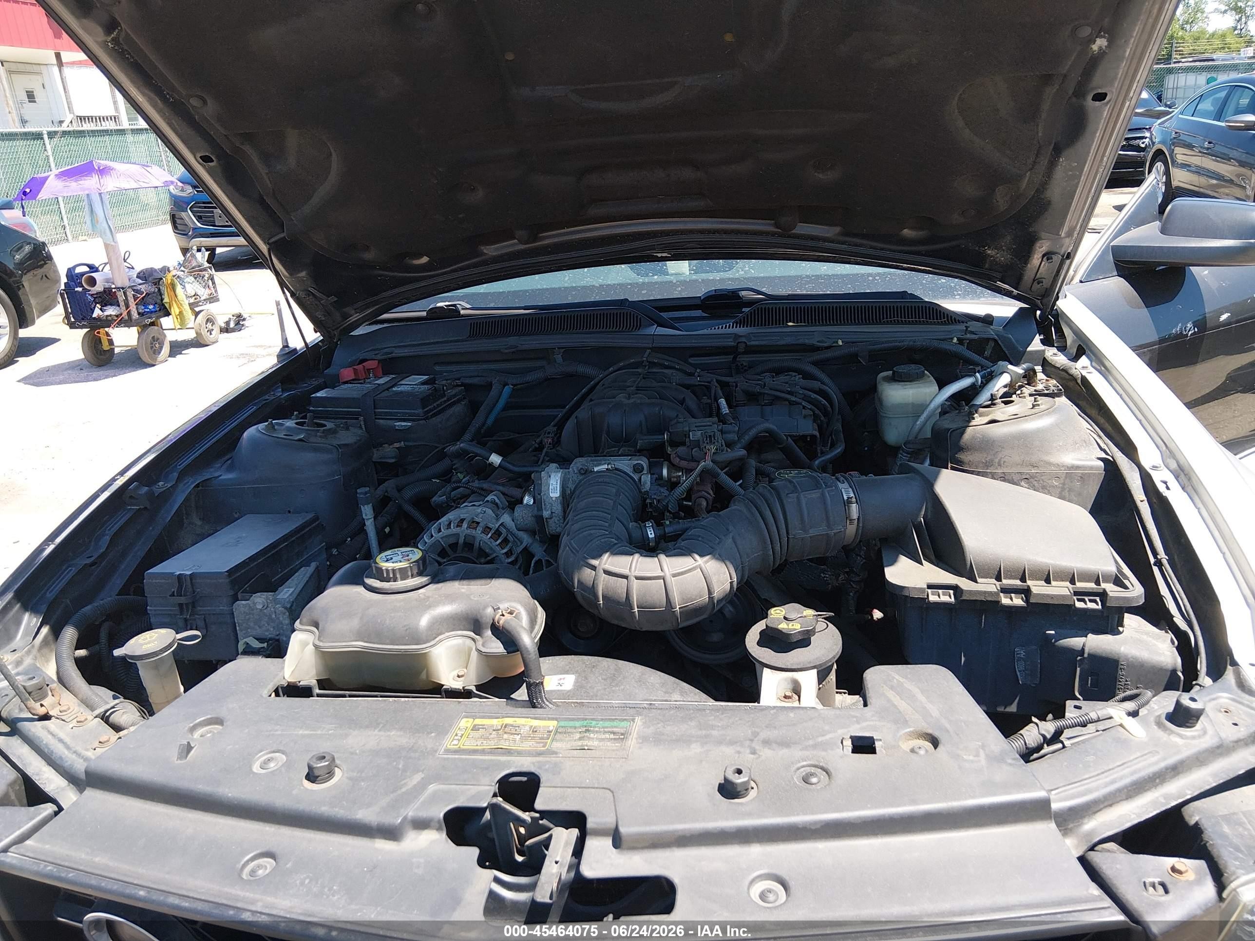 2007 Ford Mustang V6 Deluxe/v6 Premium Gray vin: 1ZVFT80N275359565