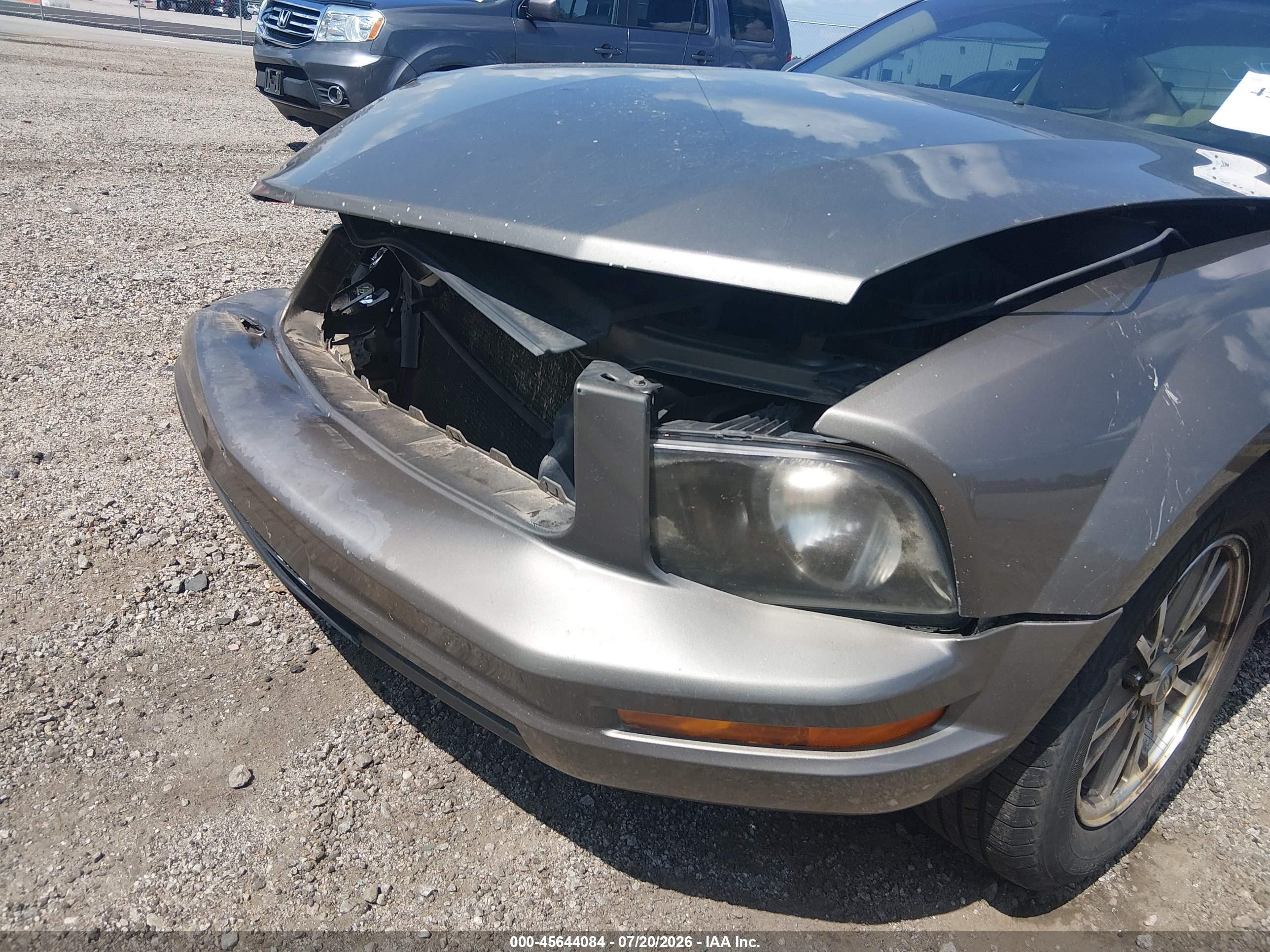 2005 Ford Mustang V6 Deluxe/v6 Premium Серый vin: 1ZVFT80N355135038