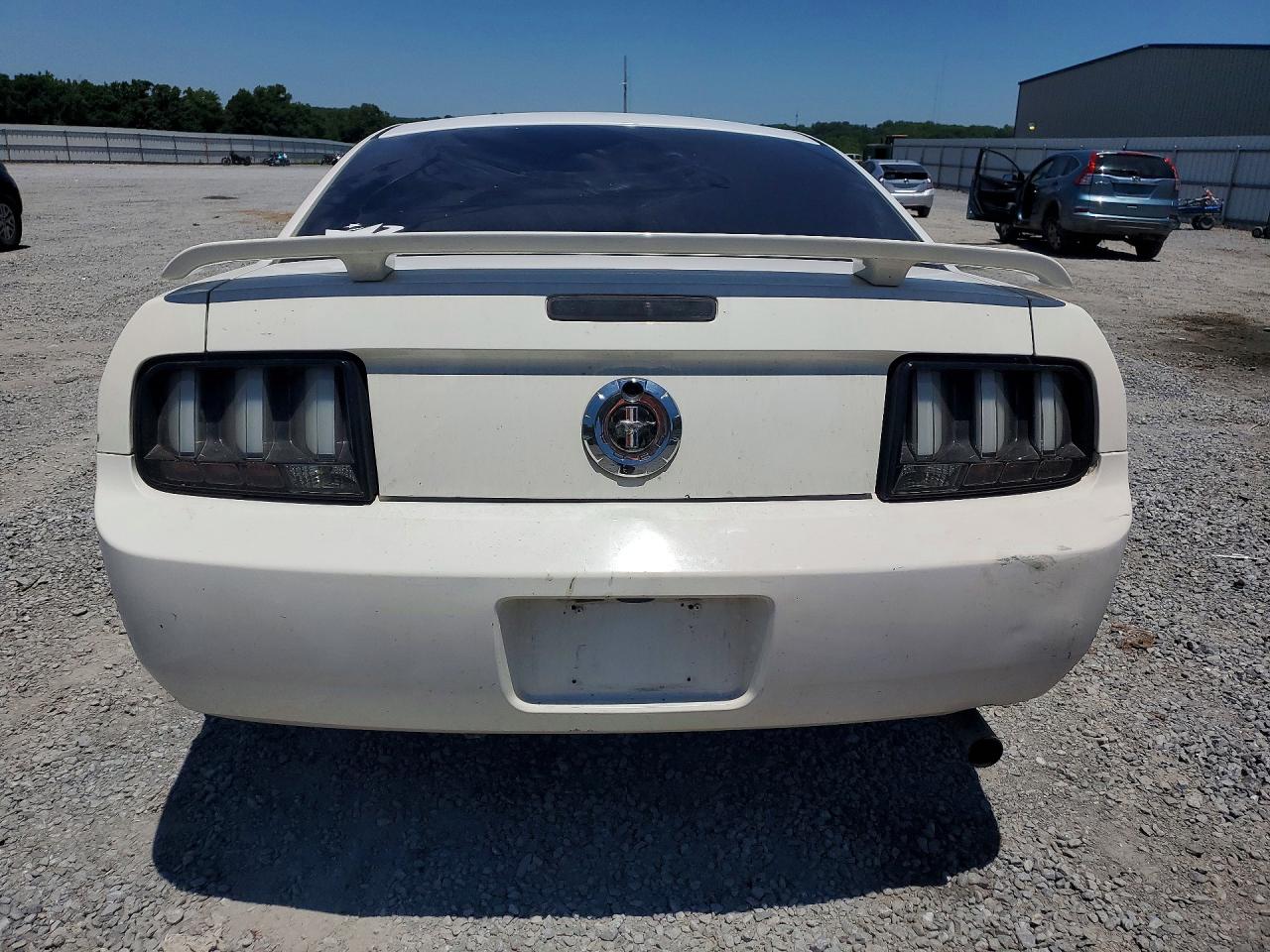 2005 Ford Mustang White vin: 1ZVFT80N355150056