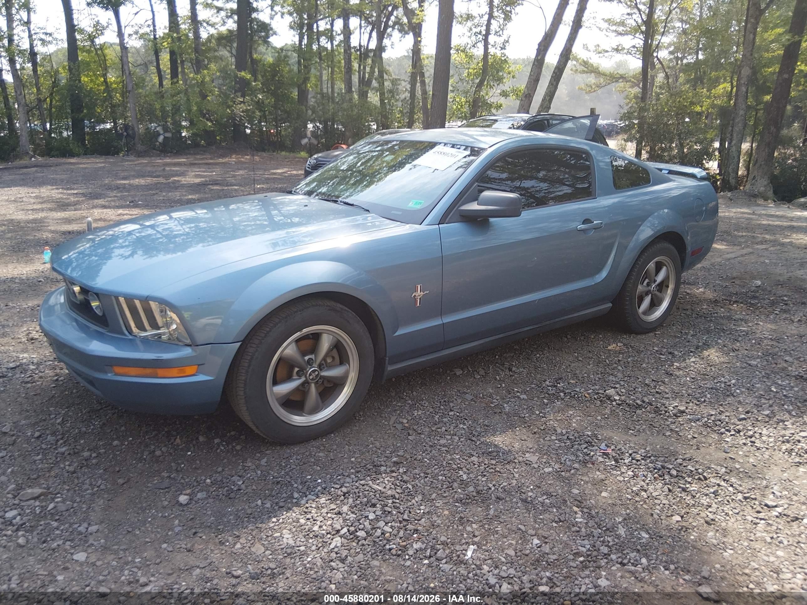 2006 Ford Mustang V6 Blue vin: 1ZVFT80N365157994