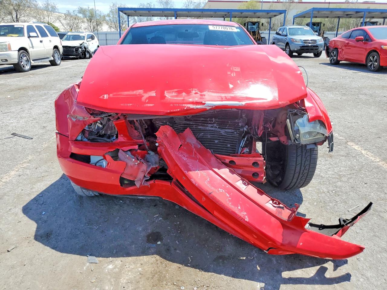 2006 Ford Mustang Red vin: 1ZVFT80N365166470