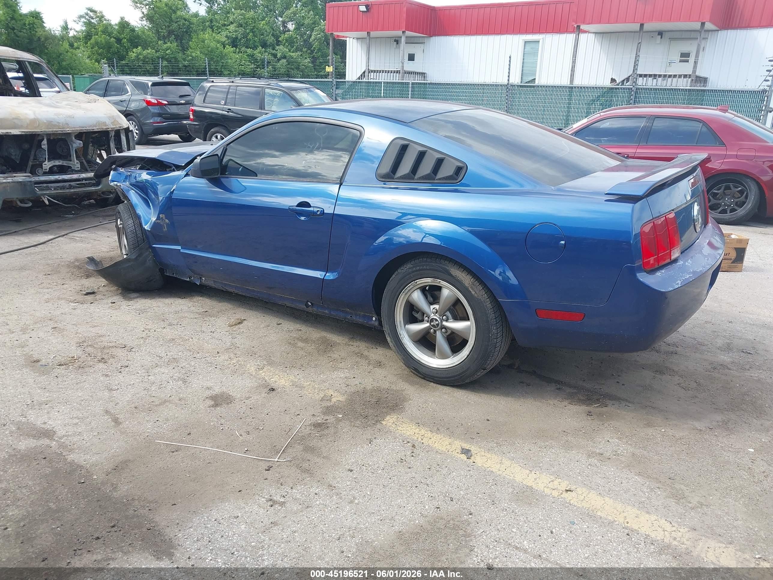 2006 Ford Mustang V6 Blue vin: 1ZVFT80N365180689