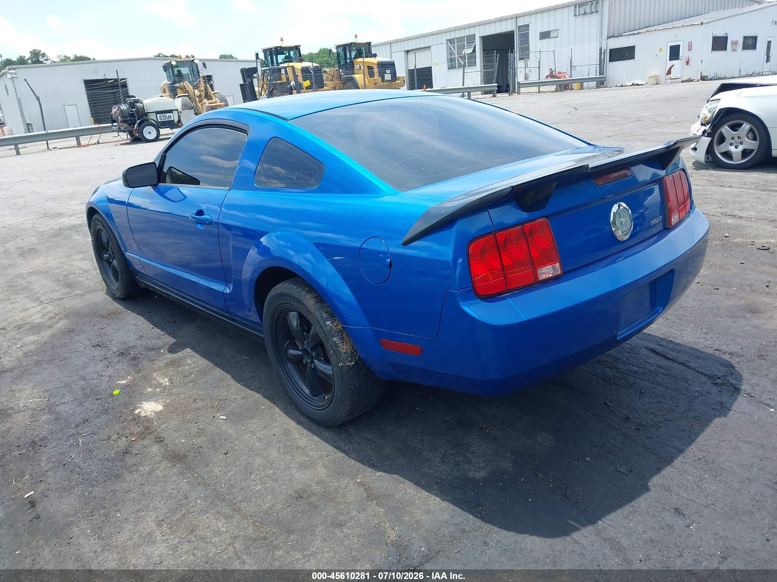 2007 Ford Mustang V6 Deluxe/v6 Premium Blue vin: 1ZVFT80N375240469