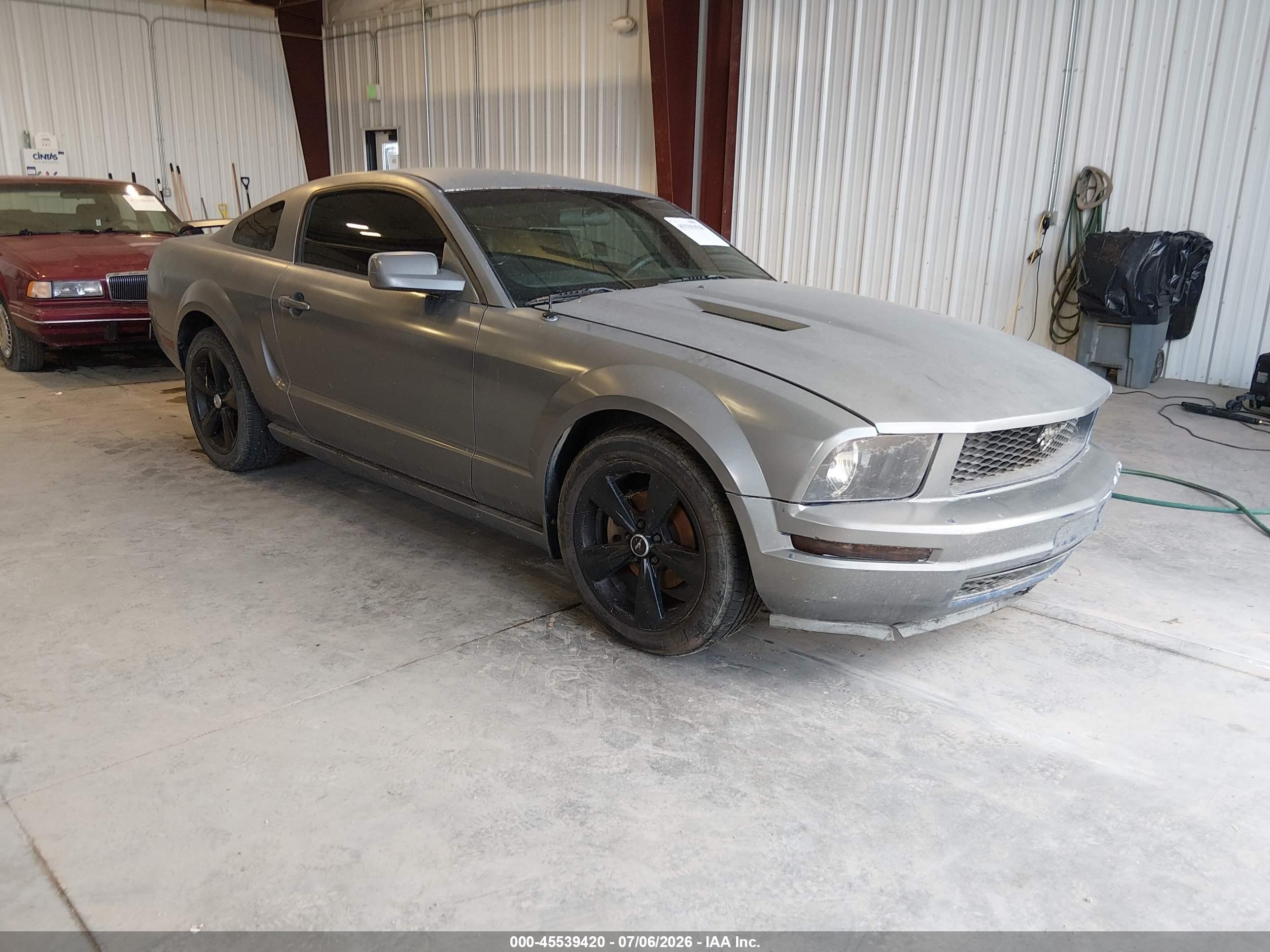 2007 Ford Mustang V6 Deluxe/v6 Premium Gray vin: 1ZVFT80N375258034