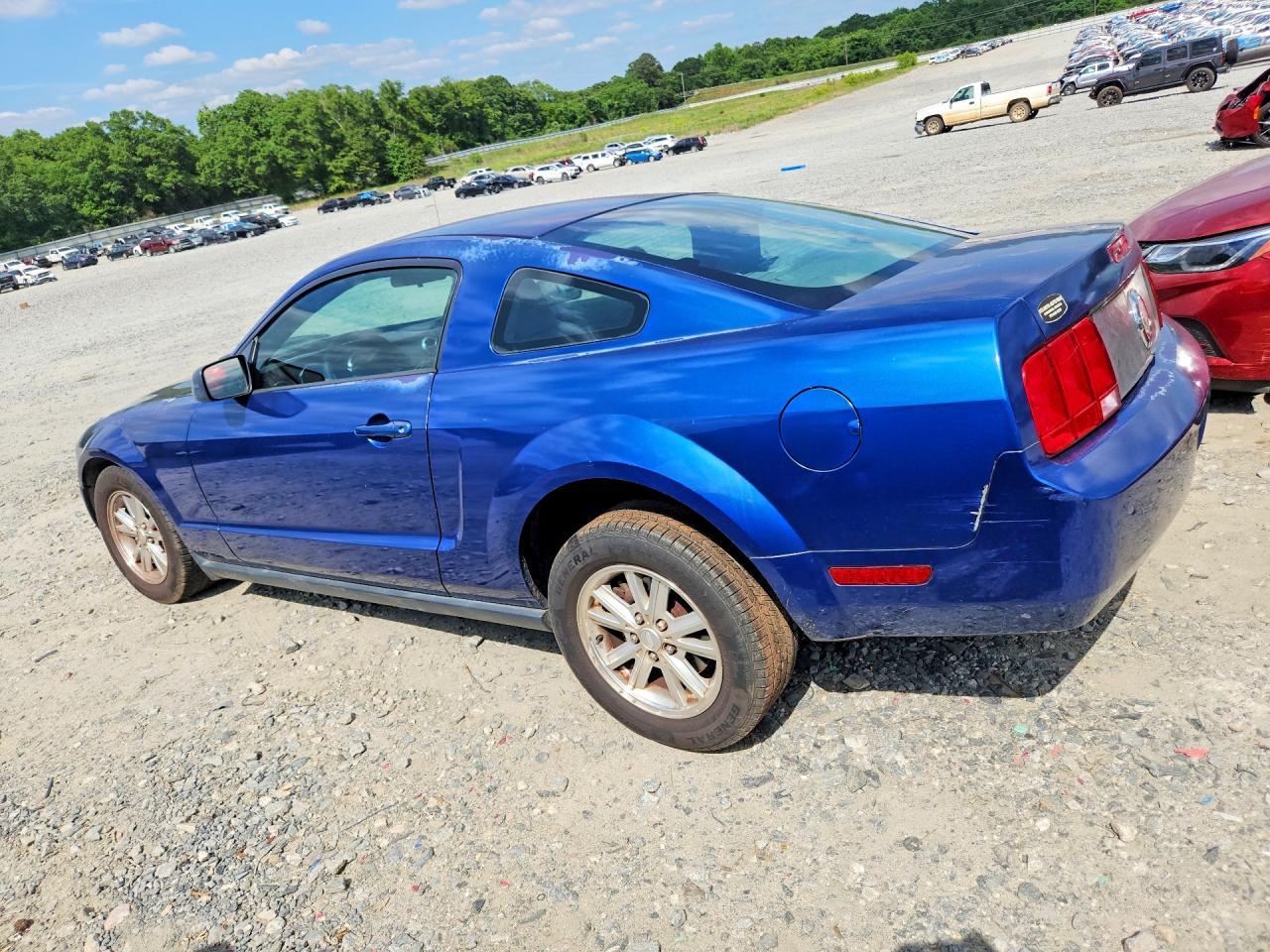 2007 Ford Mustang Blue vin: 1ZVFT80N375273942