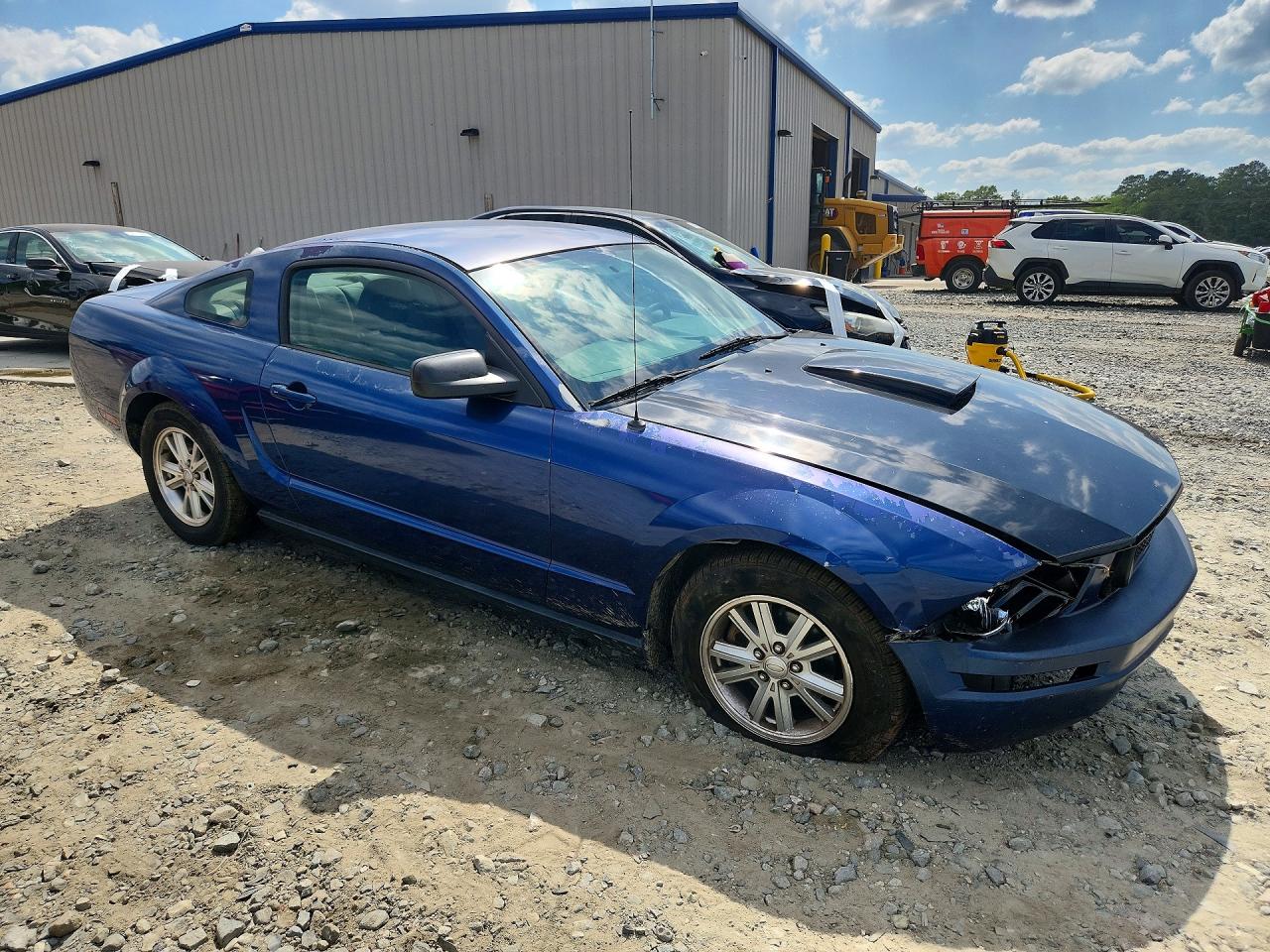 2007 Ford Mustang Blue vin: 1ZVFT80N375273942