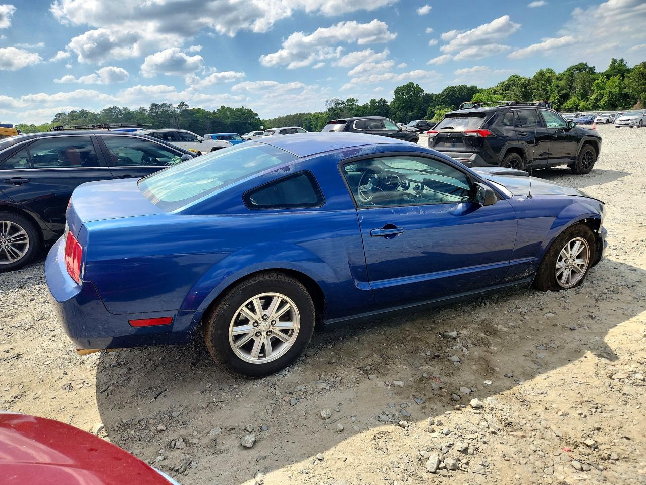 2007 Ford Mustang Blue vin: 1ZVFT80N375273942