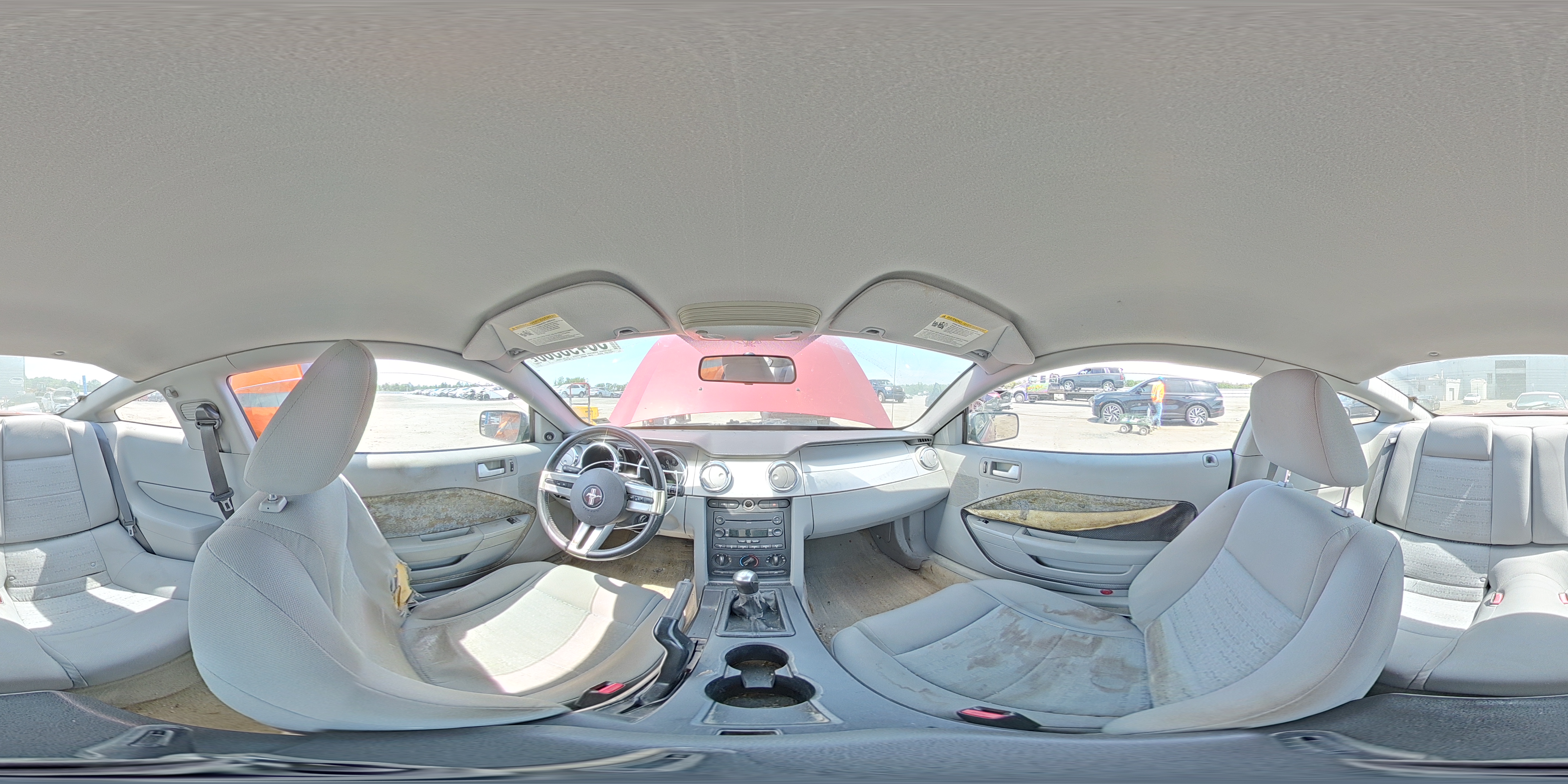 2007 Ford Mustang Red vin: 1ZVFT80N375291213
