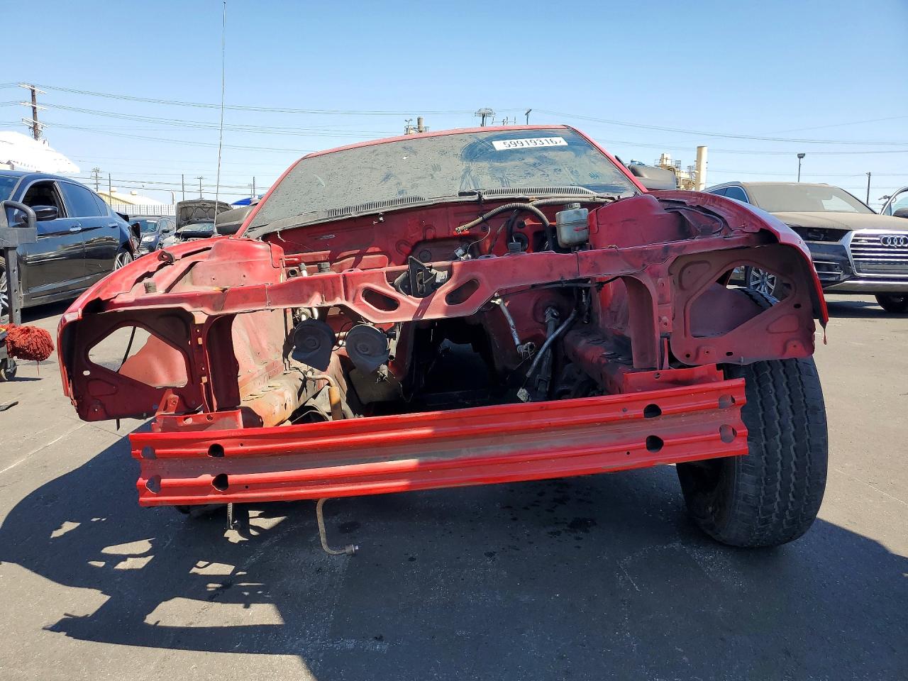 2007 Ford Mustang Красный vin: 1ZVFT80N375364533