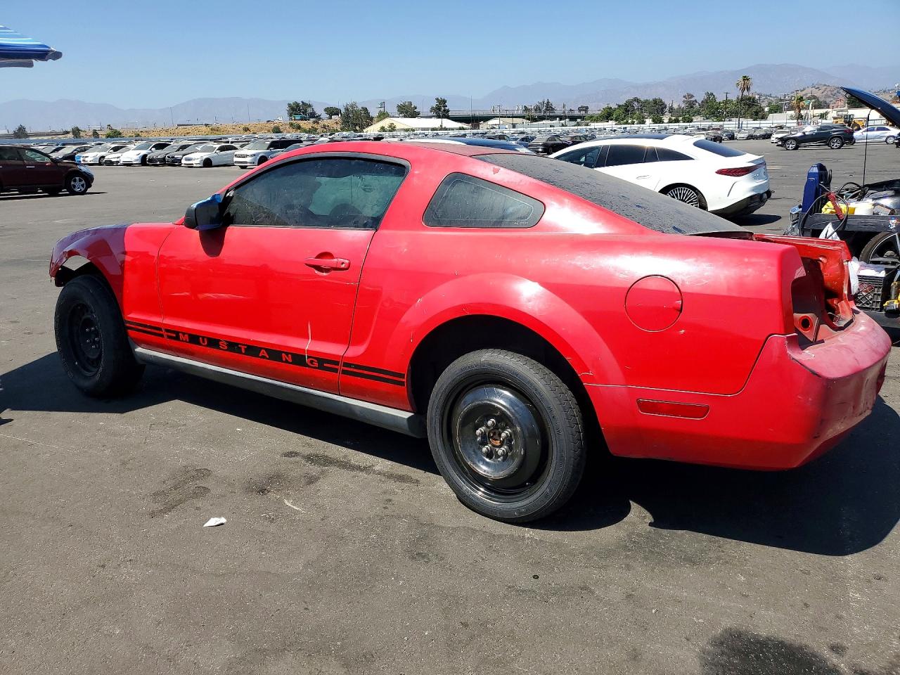 2007 Ford Mustang Красный vin: 1ZVFT80N375364533