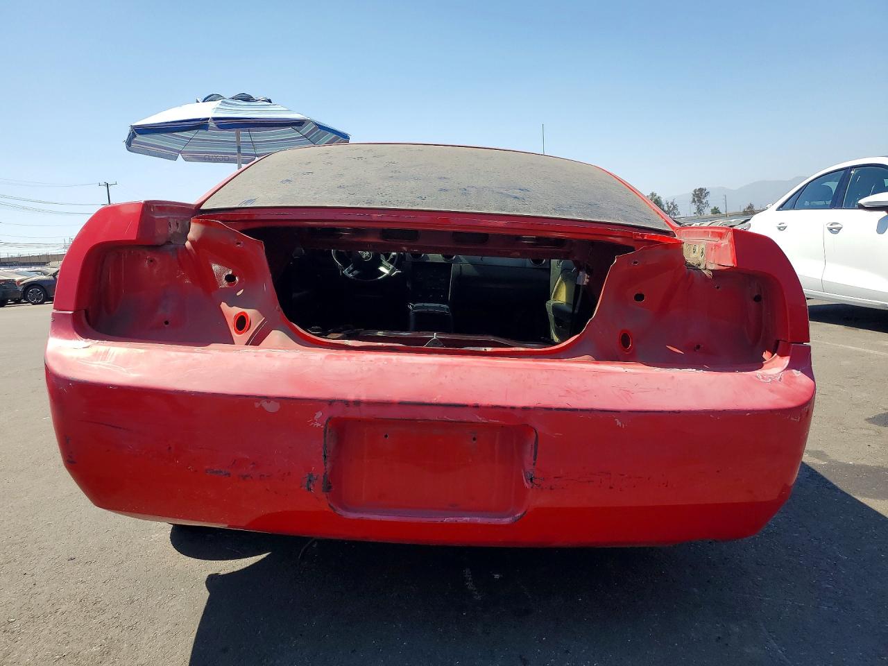 2007 Ford Mustang Красный vin: 1ZVFT80N375364533