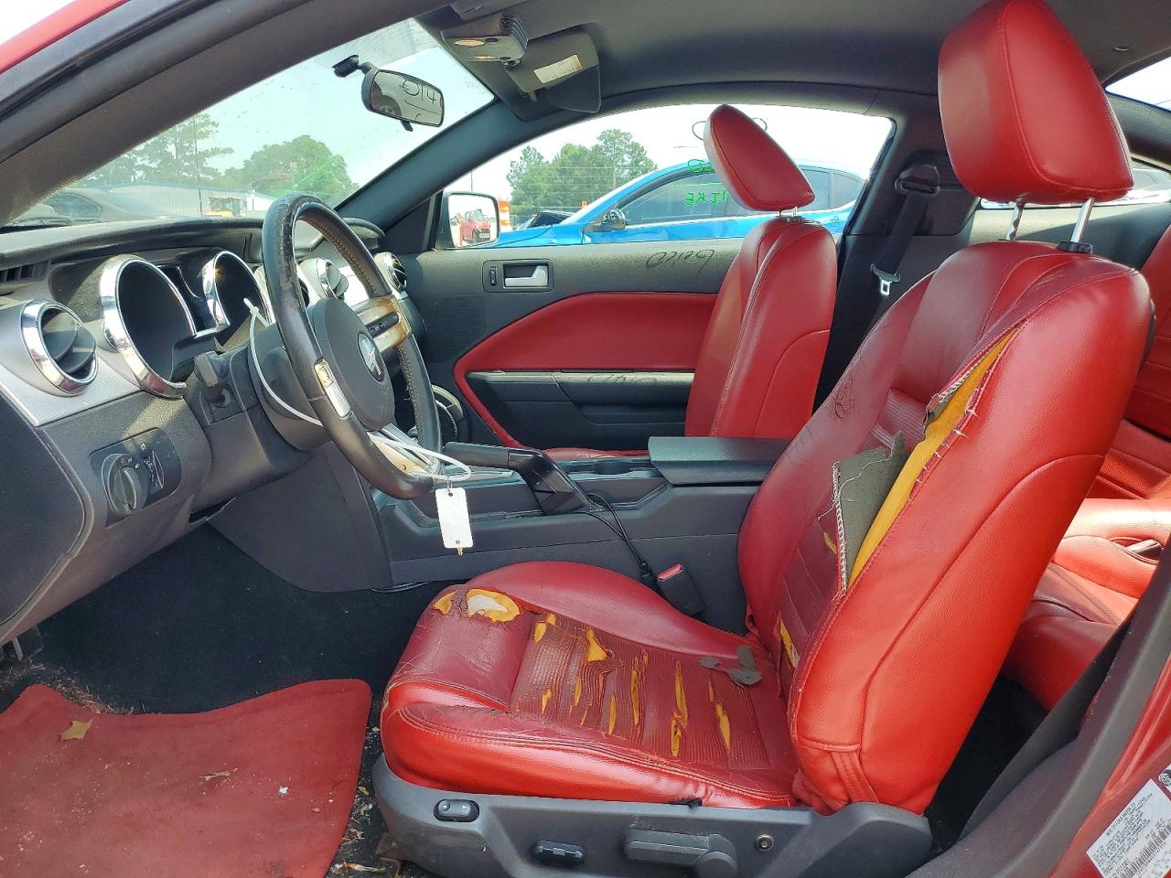 2005 Ford Mustang Red vin: 1ZVFT80N455147313
