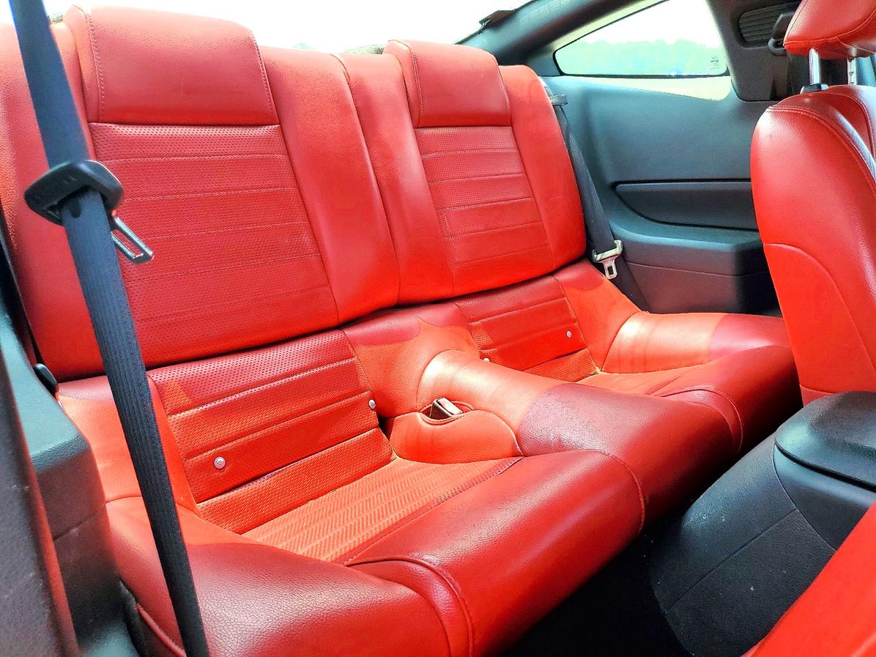 2005 Ford Mustang Red vin: 1ZVFT80N455147313