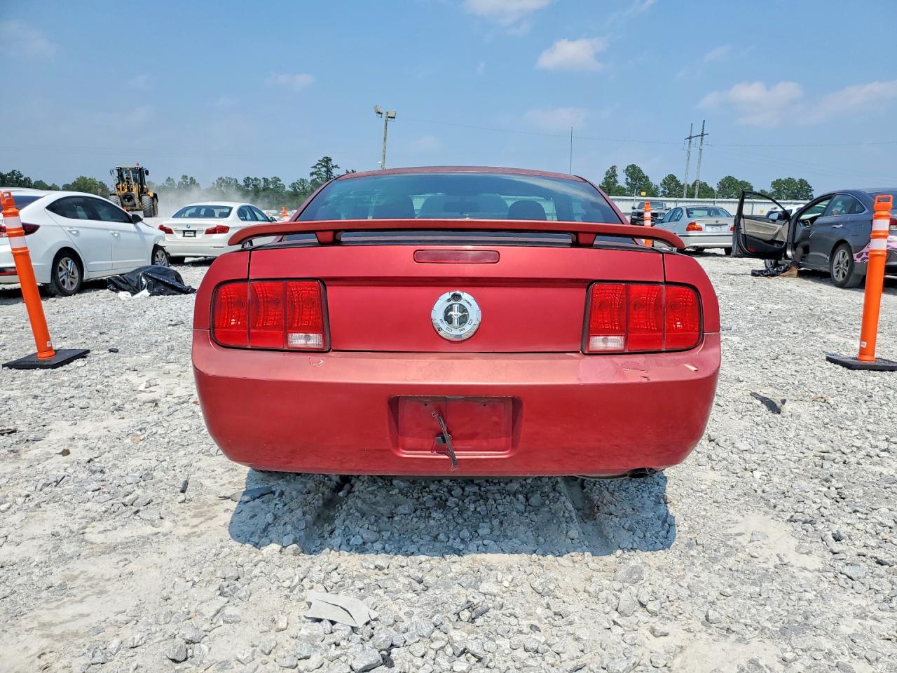 2005 Ford Mustang Red vin: 1ZVFT80N455147313