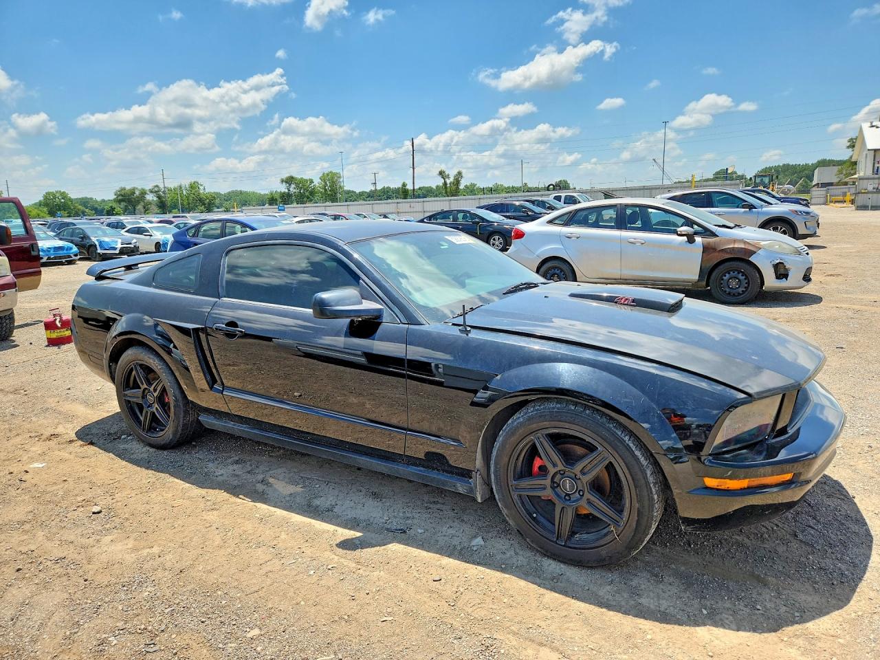 2005 Ford Mustang Black vin: 1ZVFT80N455149787