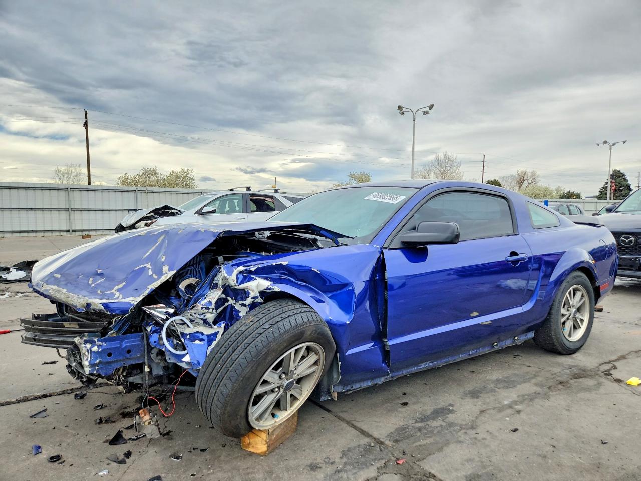 2005 Ford Mustang Blue vin: 1ZVFT80N455177248