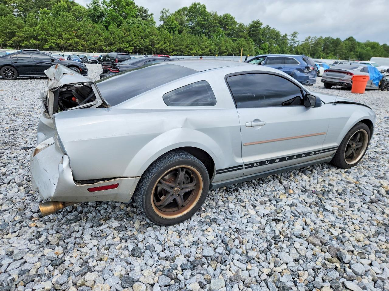 2005 Ford Mustang Silver vin: 1ZVFT80N455177752