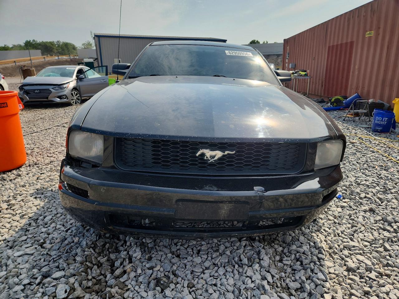 2006 Ford Mustang Black vin: 1ZVFT80N465140296