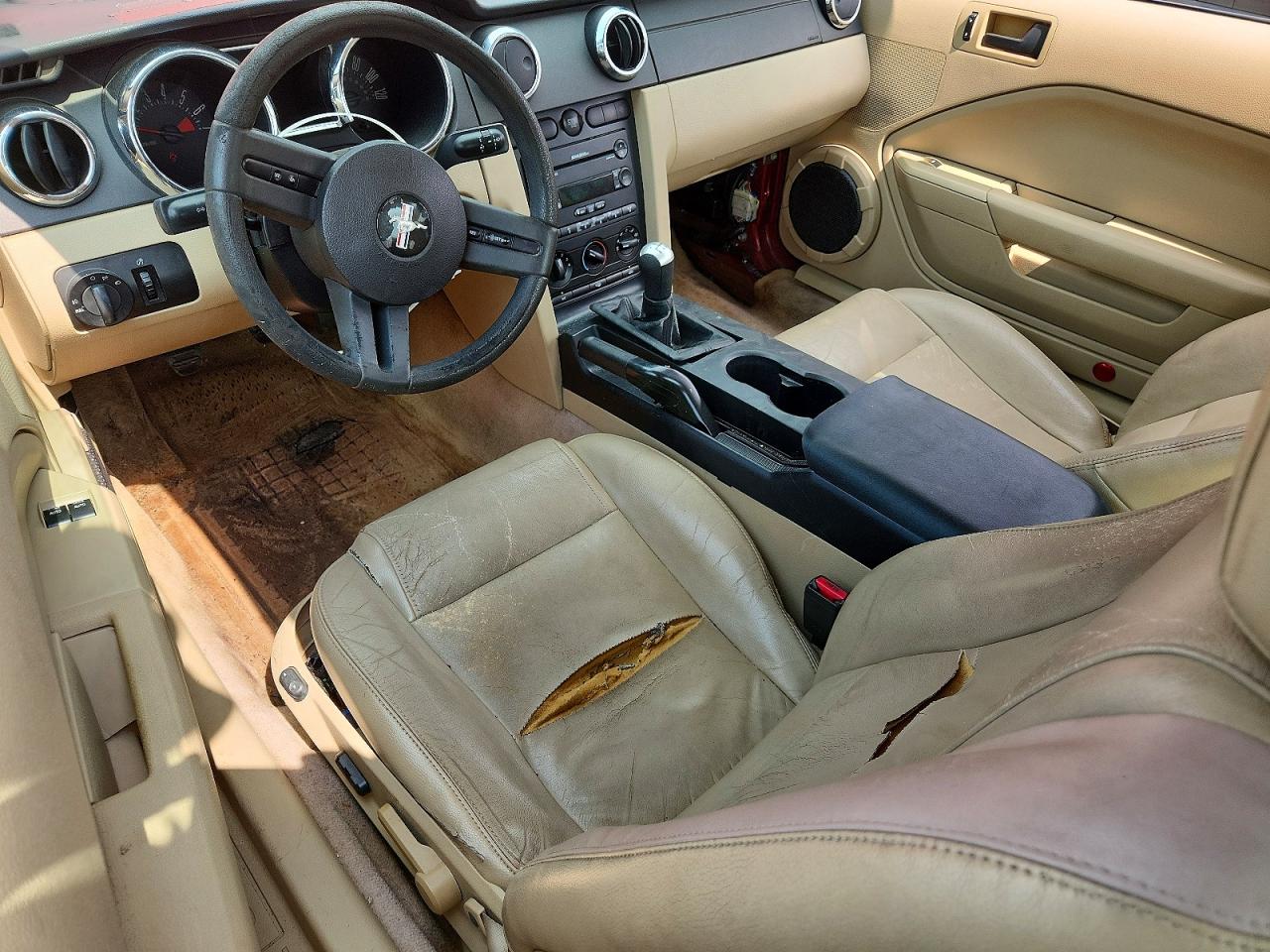 2007 Ford Mustang Brown vin: 1ZVFT80N475258379
