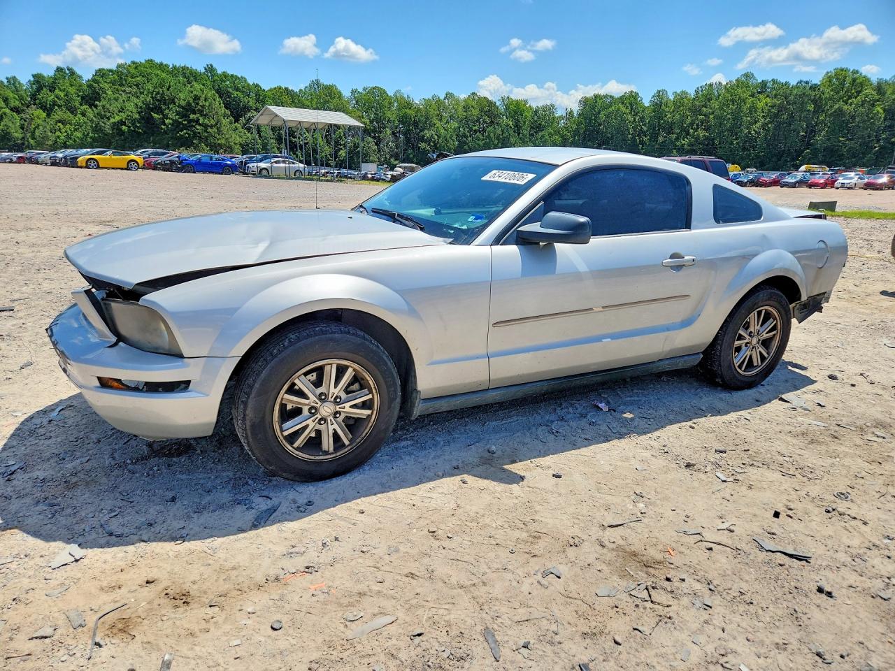 2007 Ford Mustang Silver vin: 1ZVFT80N475278857