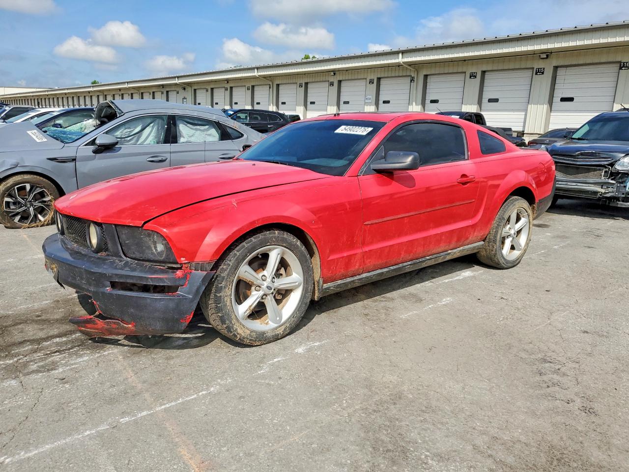 2007 Ford Mustang Красный vin: 1ZVFT80N475294623