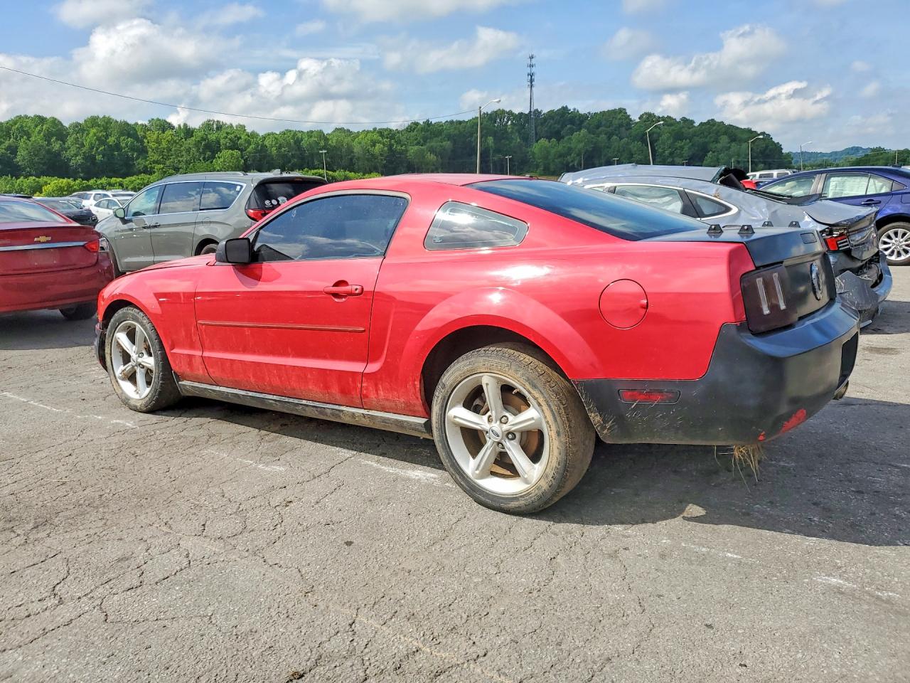 2007 Ford Mustang Красный vin: 1ZVFT80N475294623