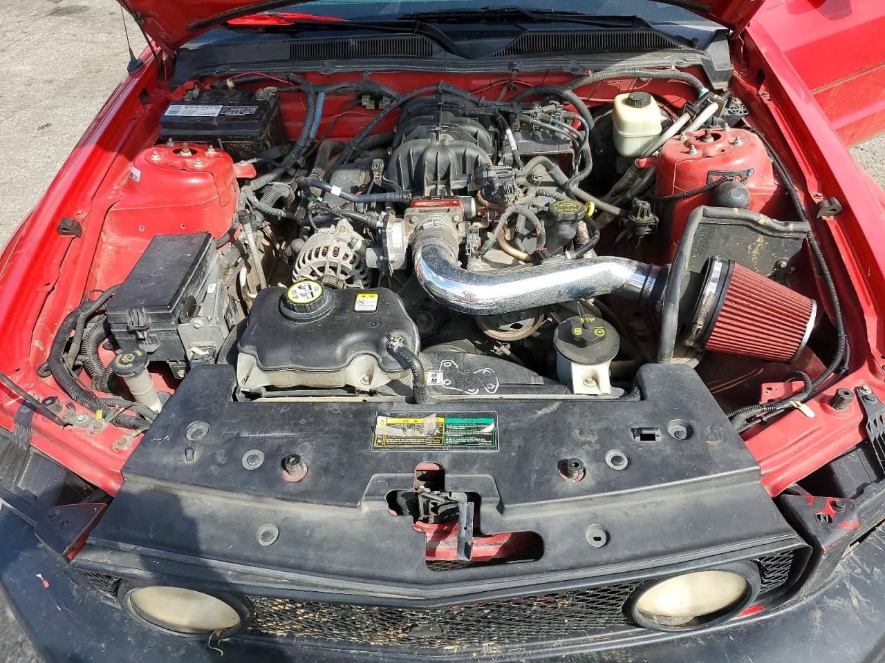2007 Ford Mustang Красный vin: 1ZVFT80N475294623