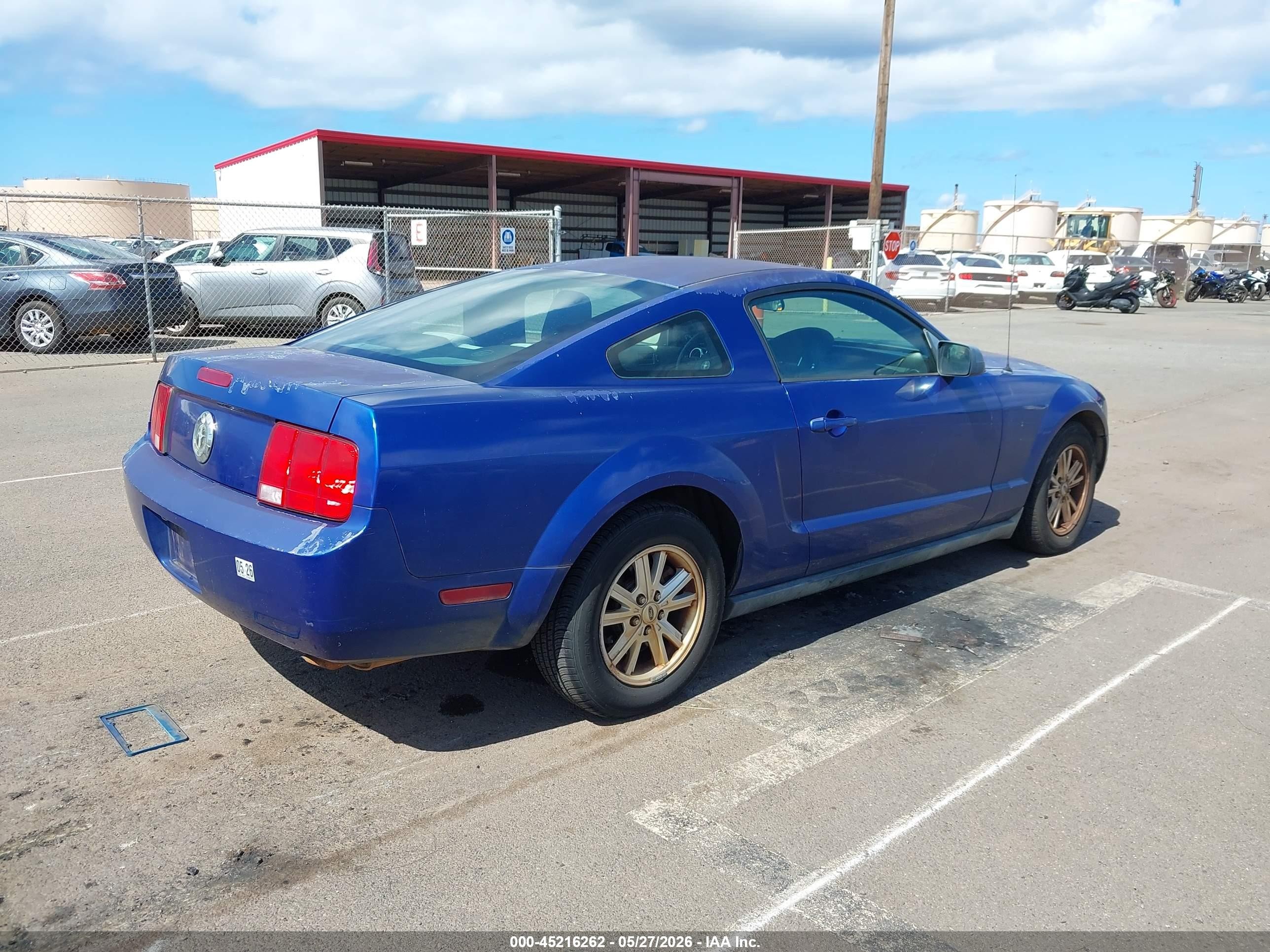 2005 Ford Mustang V6 Deluxe/v6 Premium Blue vin: 1ZVFT80N555163181