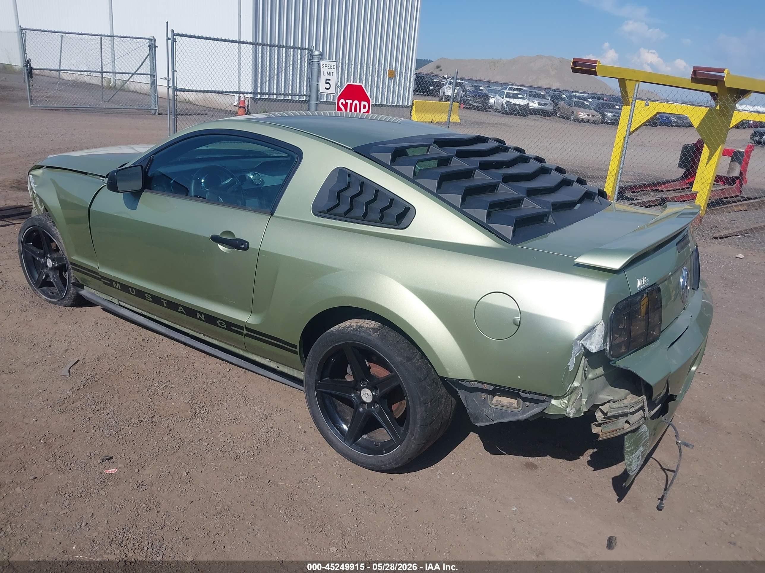 2005 Ford Mustang V6 Deluxe/v6 Premium Green vin: 1ZVFT80N555239207