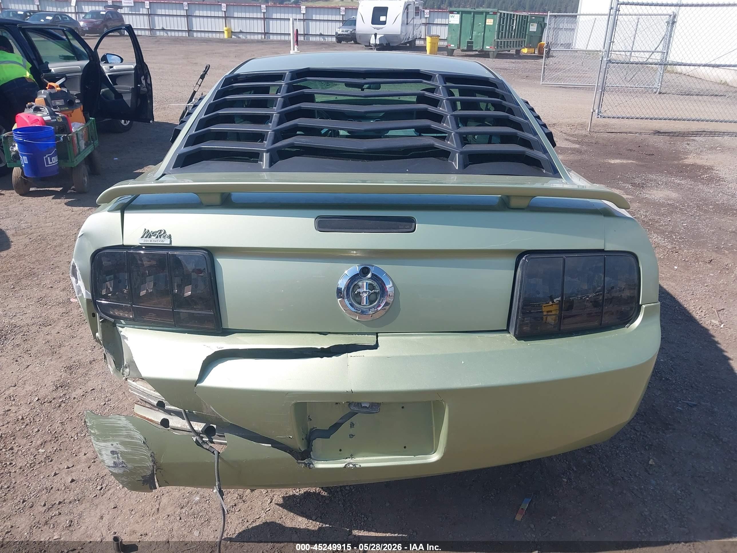 2005 Ford Mustang V6 Deluxe/v6 Premium Green vin: 1ZVFT80N555239207