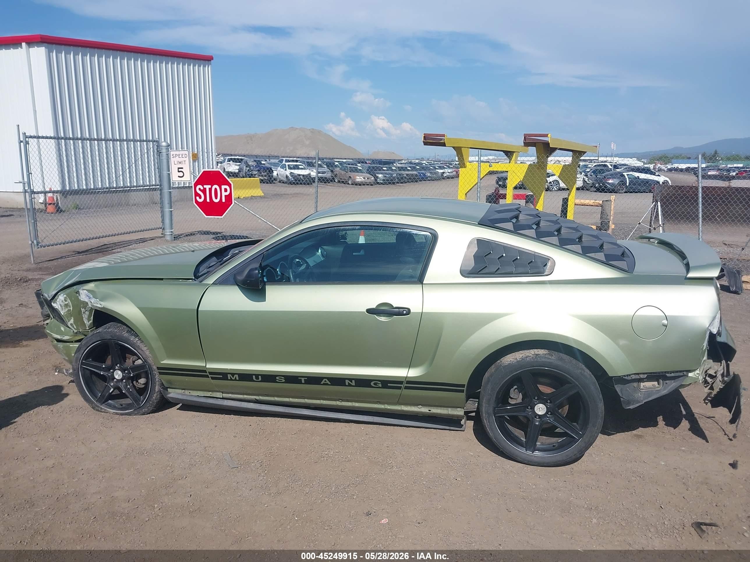 2005 Ford Mustang V6 Deluxe/v6 Premium Green vin: 1ZVFT80N555239207