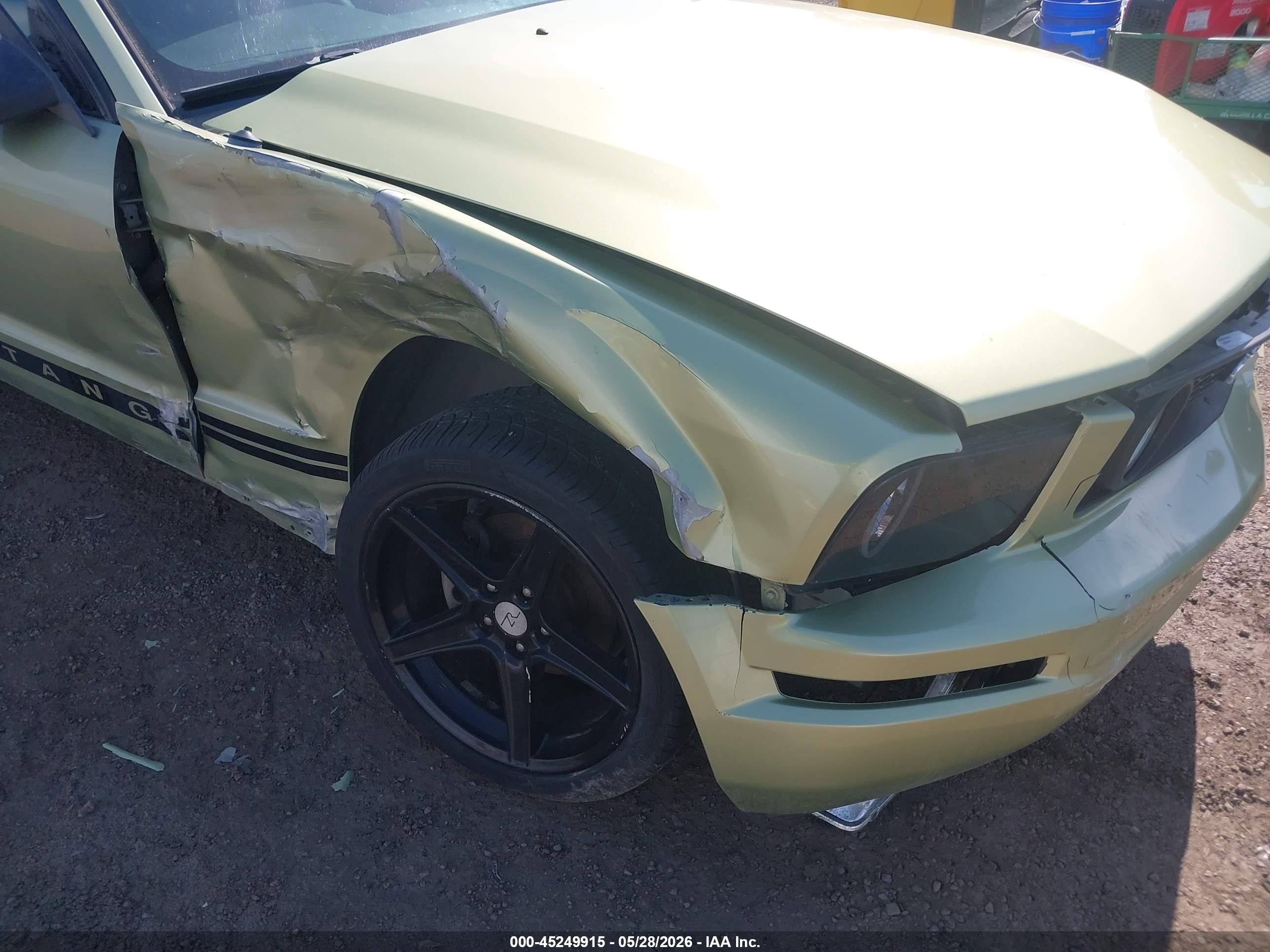 2005 Ford Mustang V6 Deluxe/v6 Premium Green vin: 1ZVFT80N555239207