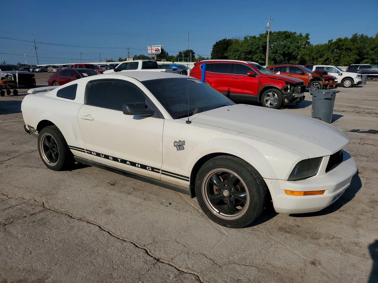 2006 Ford Mustang White vin: 1ZVFT80N565247308