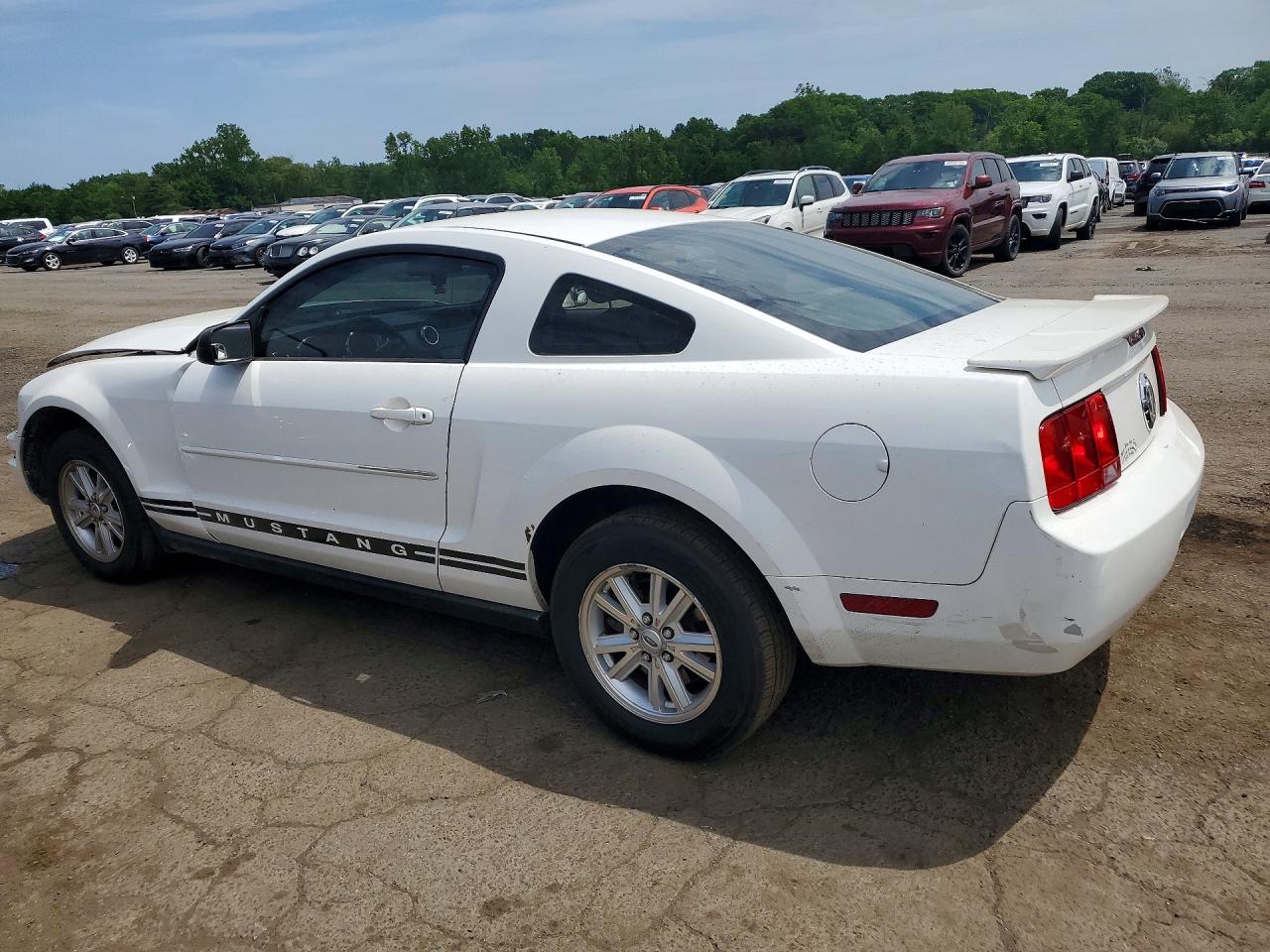2007 Ford Mustang White vin: 1ZVFT80N575233555