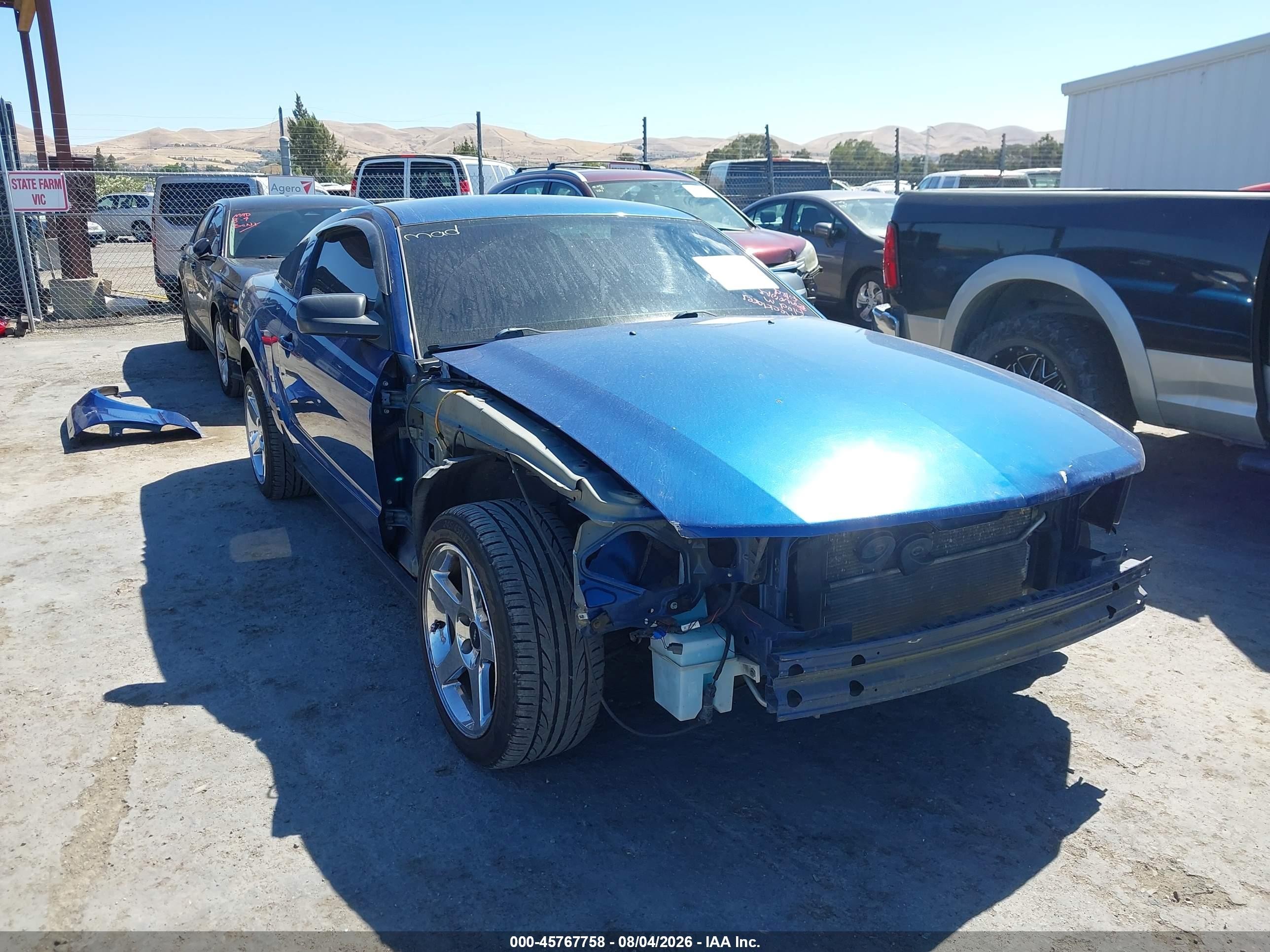 2007 Ford Mustang V6 Deluxe/v6 Premium Dark Blue vin: 1ZVFT80N575270735