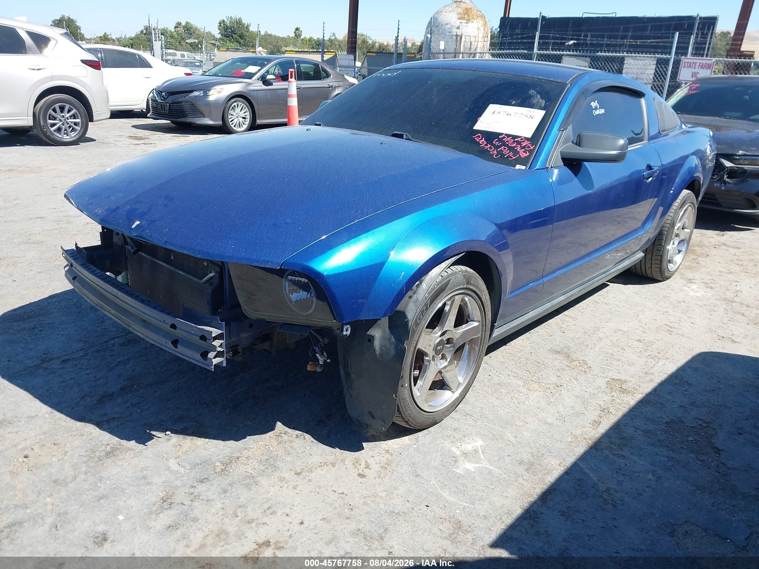 2007 Ford Mustang V6 Deluxe/v6 Premium Dark Blue vin: 1ZVFT80N575270735