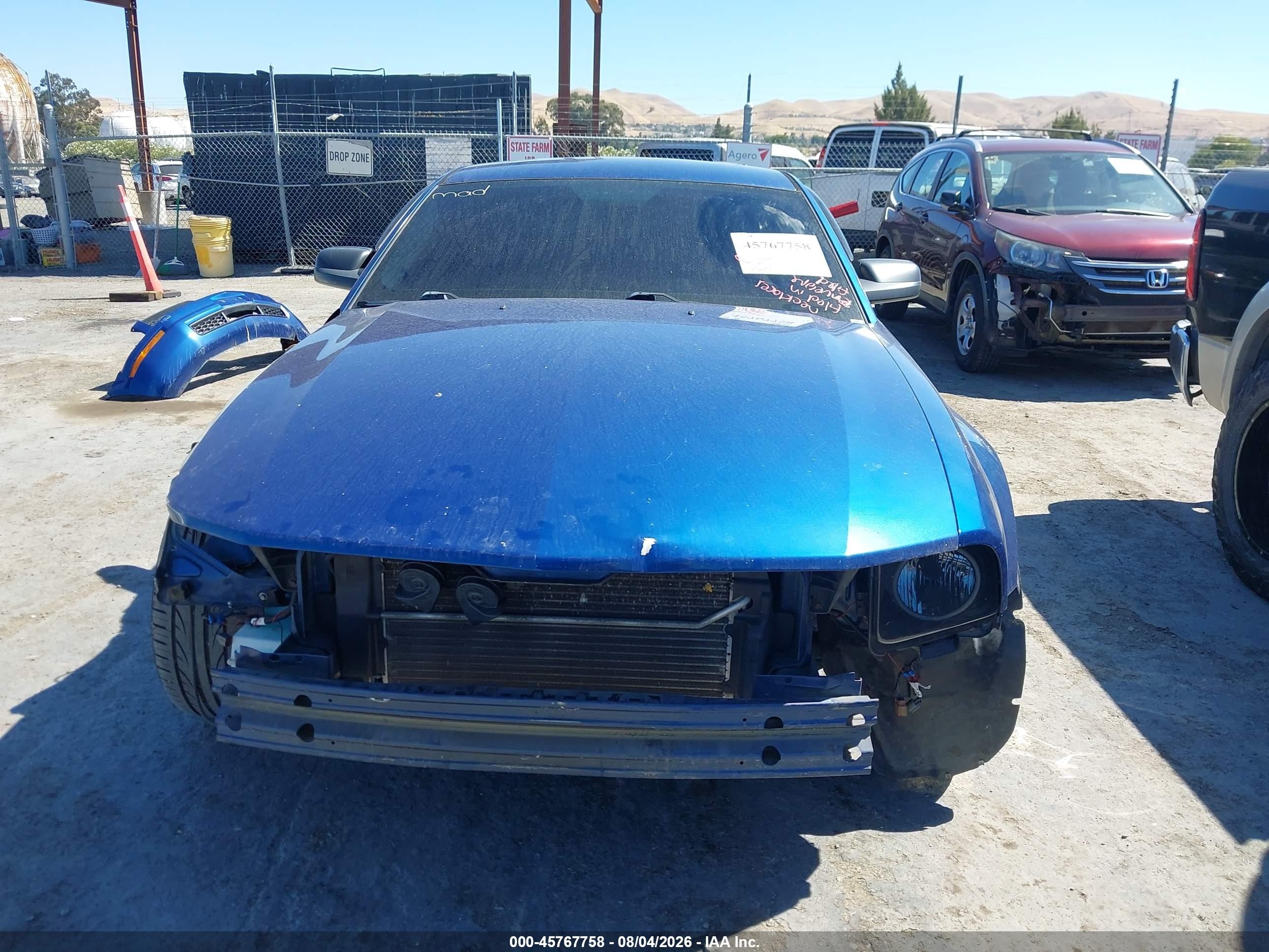 2007 Ford Mustang V6 Deluxe/v6 Premium Dark Blue vin: 1ZVFT80N575270735