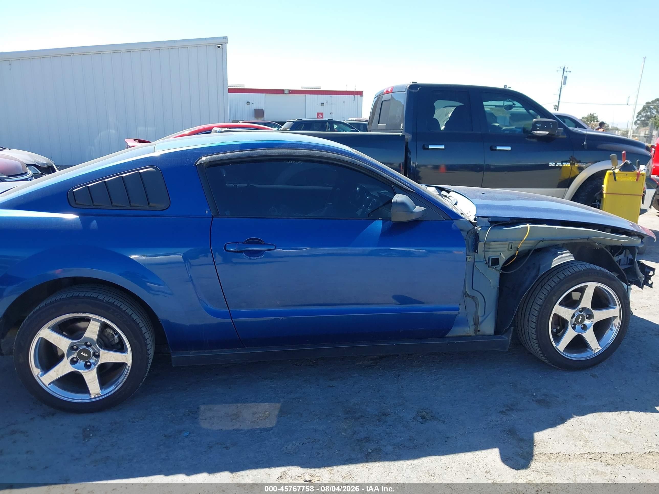 2007 Ford Mustang V6 Deluxe/v6 Premium Dark Blue vin: 1ZVFT80N575270735