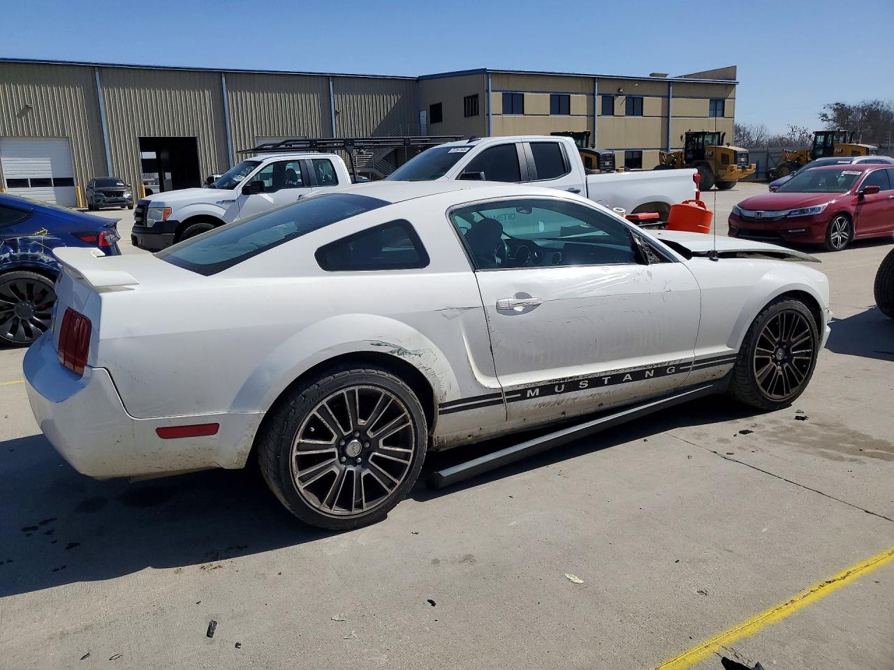 2006 Ford Mustang White vin: 1ZVFT80N665177284