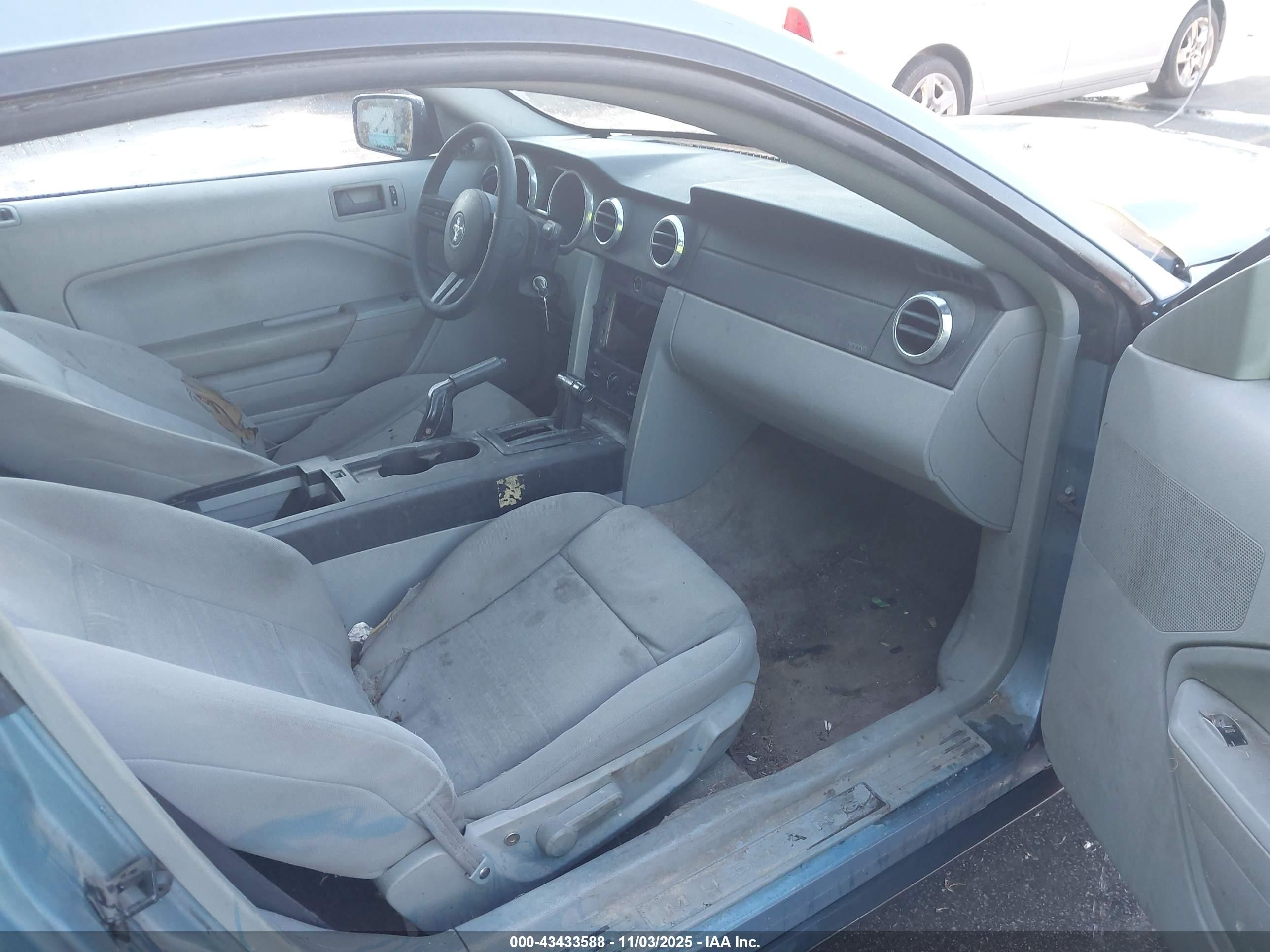 2005 Ford Mustang V6 Deluxe/v6 Premium Blue vin: 1ZVFT80N755173789