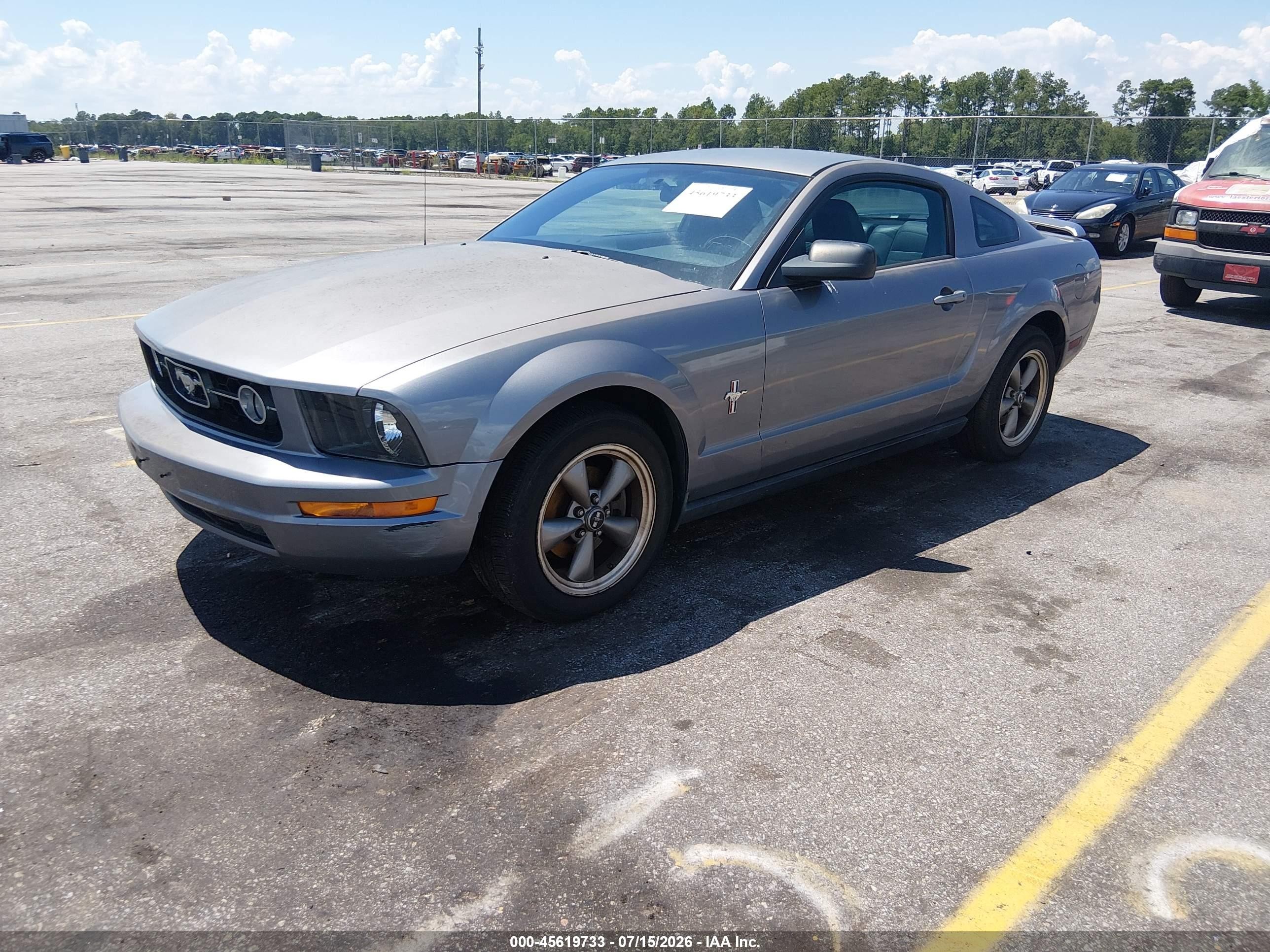 2006 Ford Mustang V6 Gray vin: 1ZVFT80N765132094