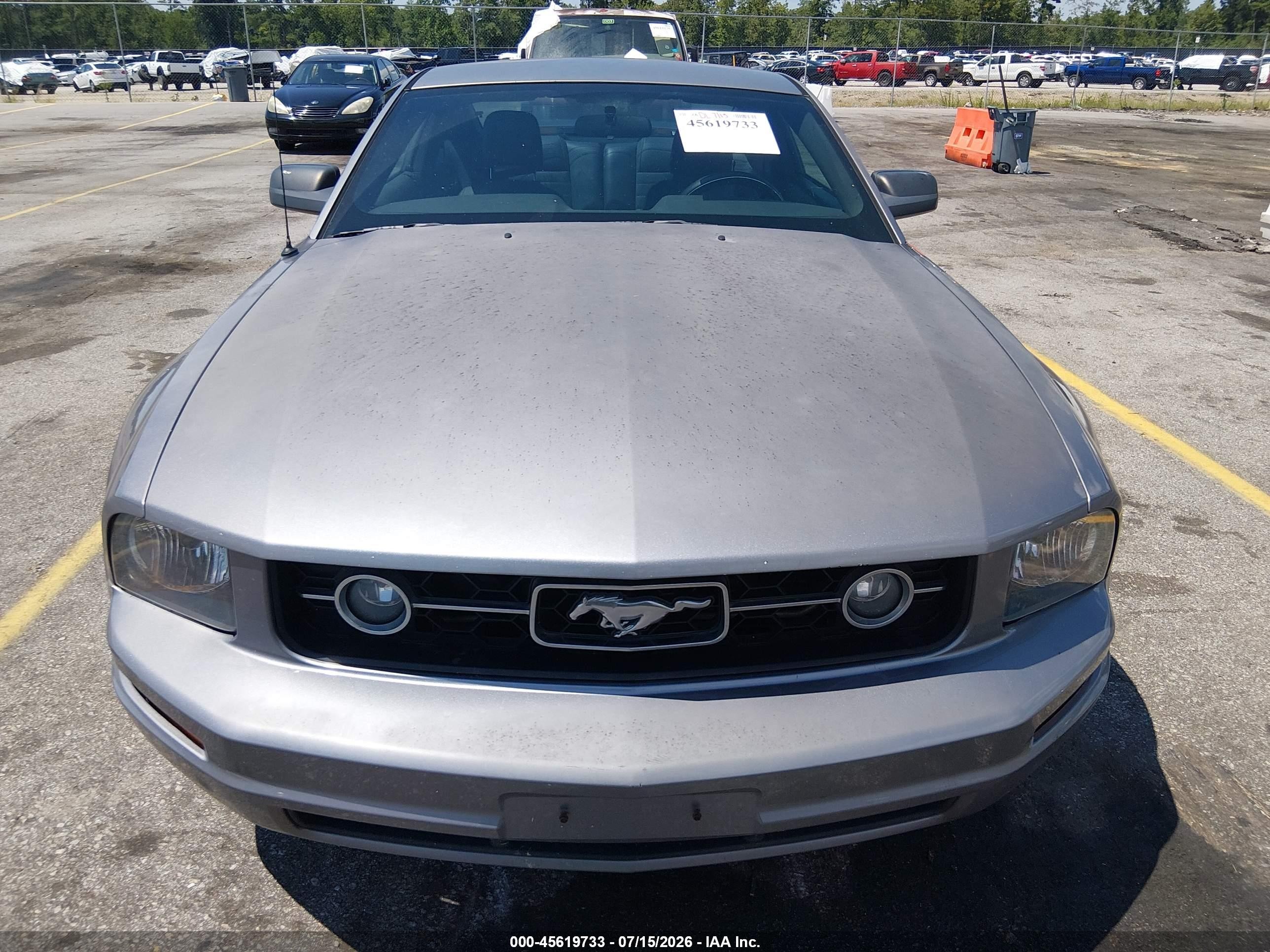 2006 Ford Mustang V6 Gray vin: 1ZVFT80N765132094