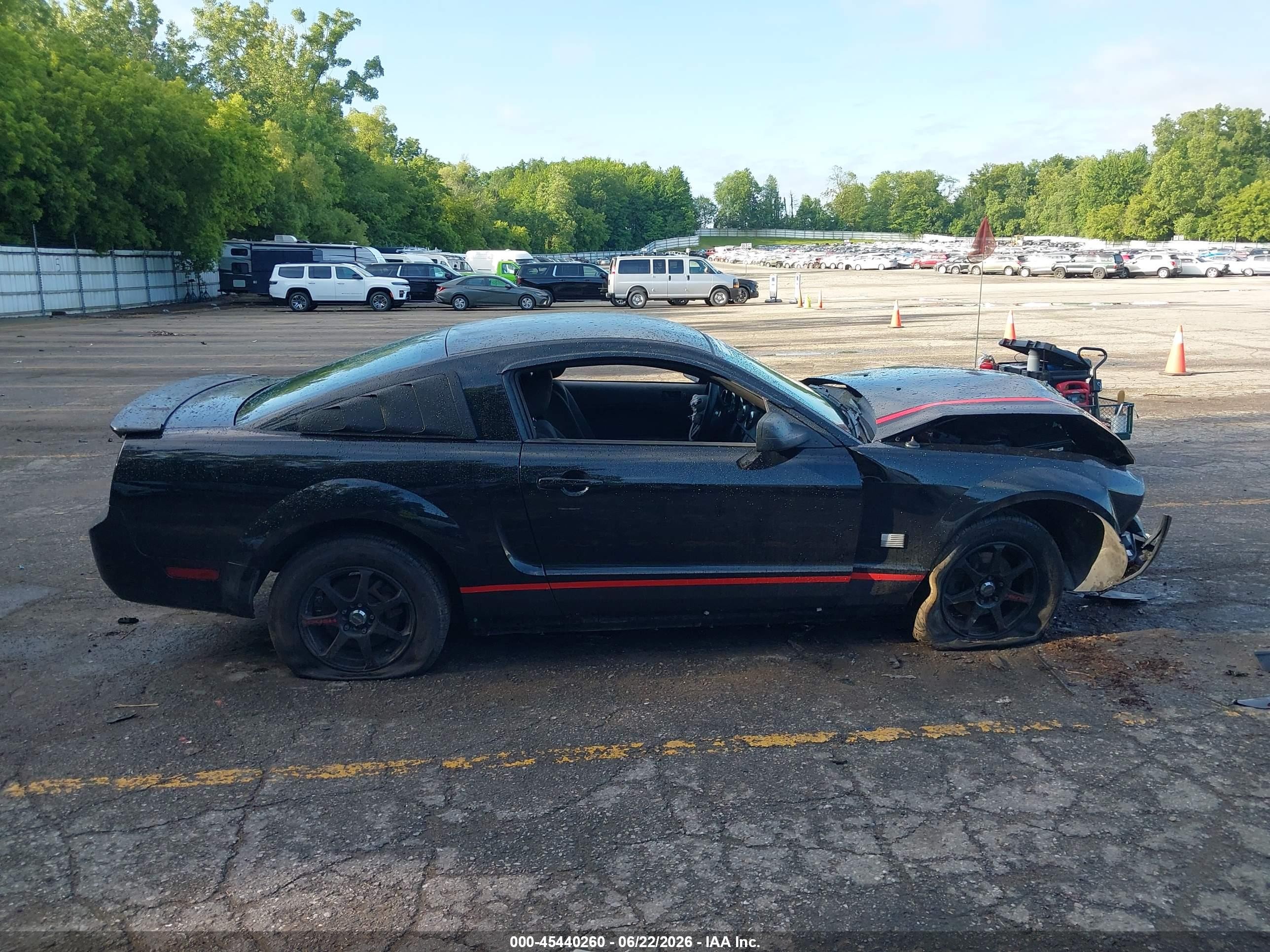 2007 Ford Mustang V6 Deluxe/v6 Premium Black vin: 1ZVFT80N775208267