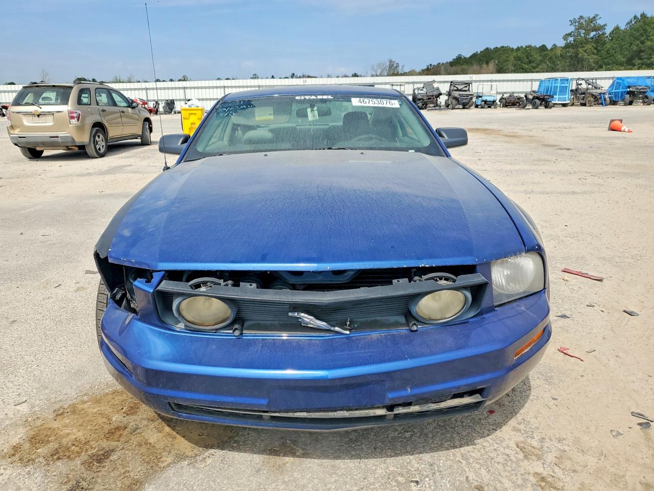 2007 Ford Mustang Blue vin: 1ZVFT80N775337660