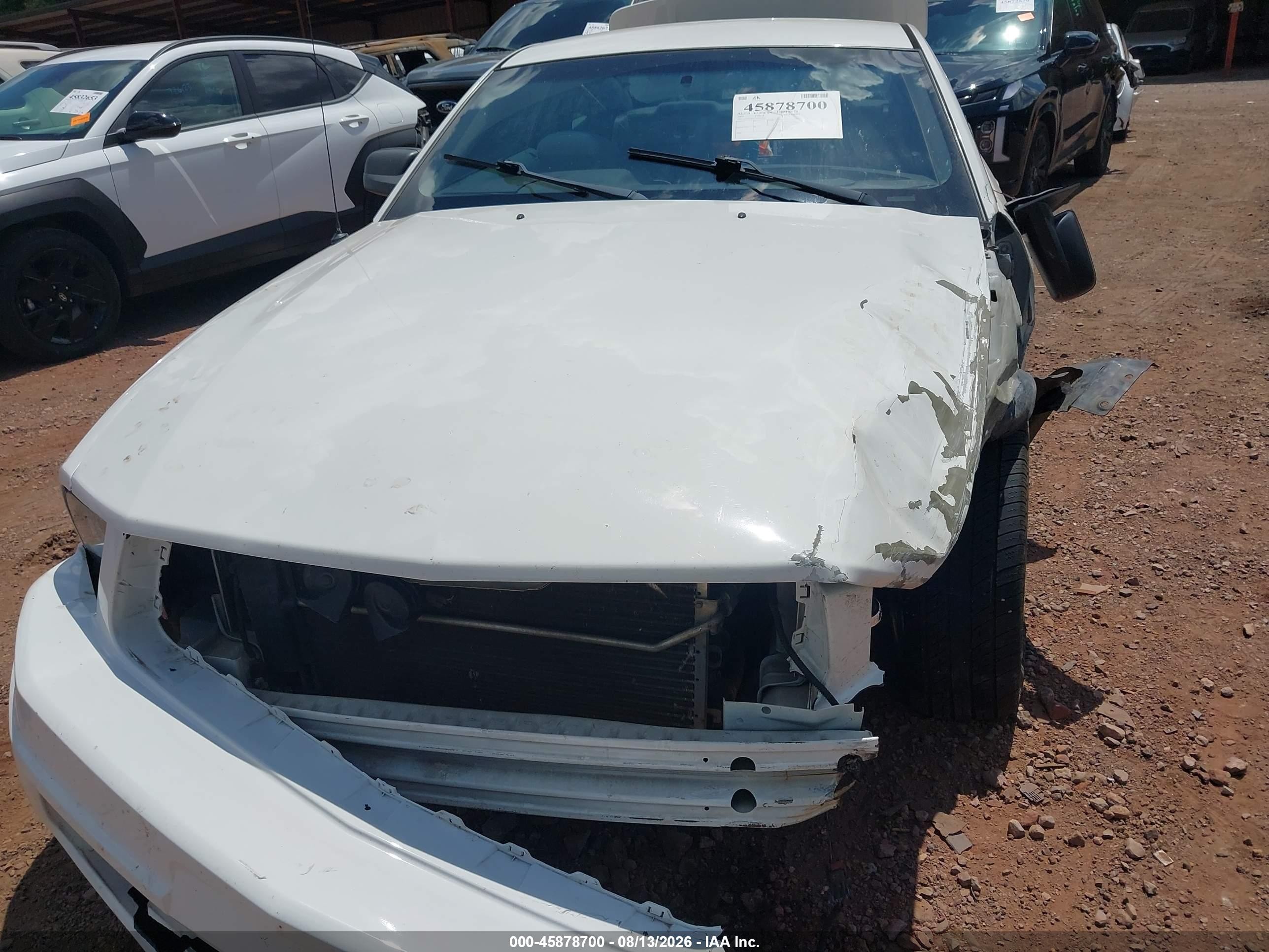 2007 Ford Mustang V6 Deluxe/v6 Premium Белый vin: 1ZVFT80N775357312